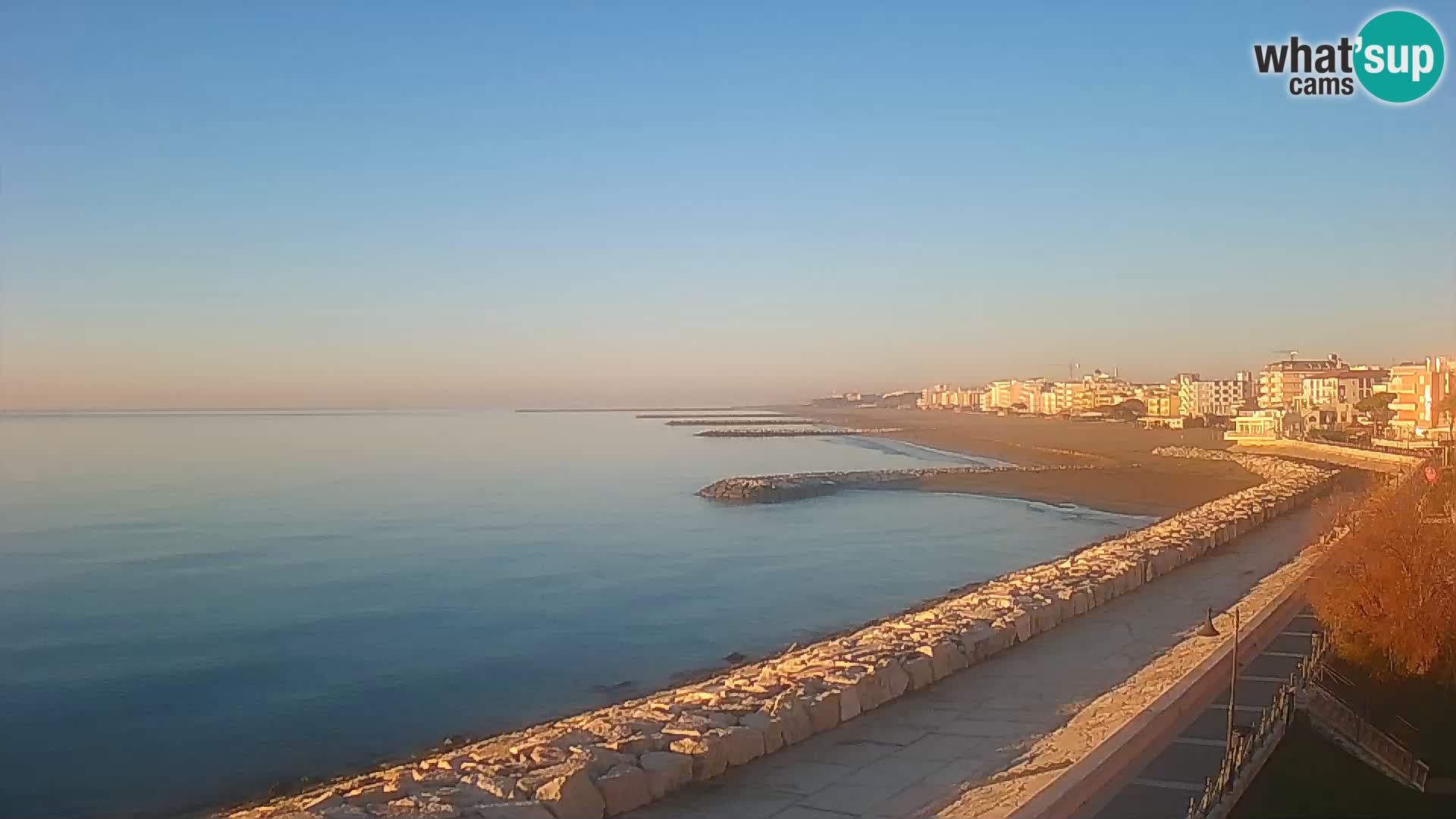 Webcam Caorle Ponente – Blick von Marinai di Caorle