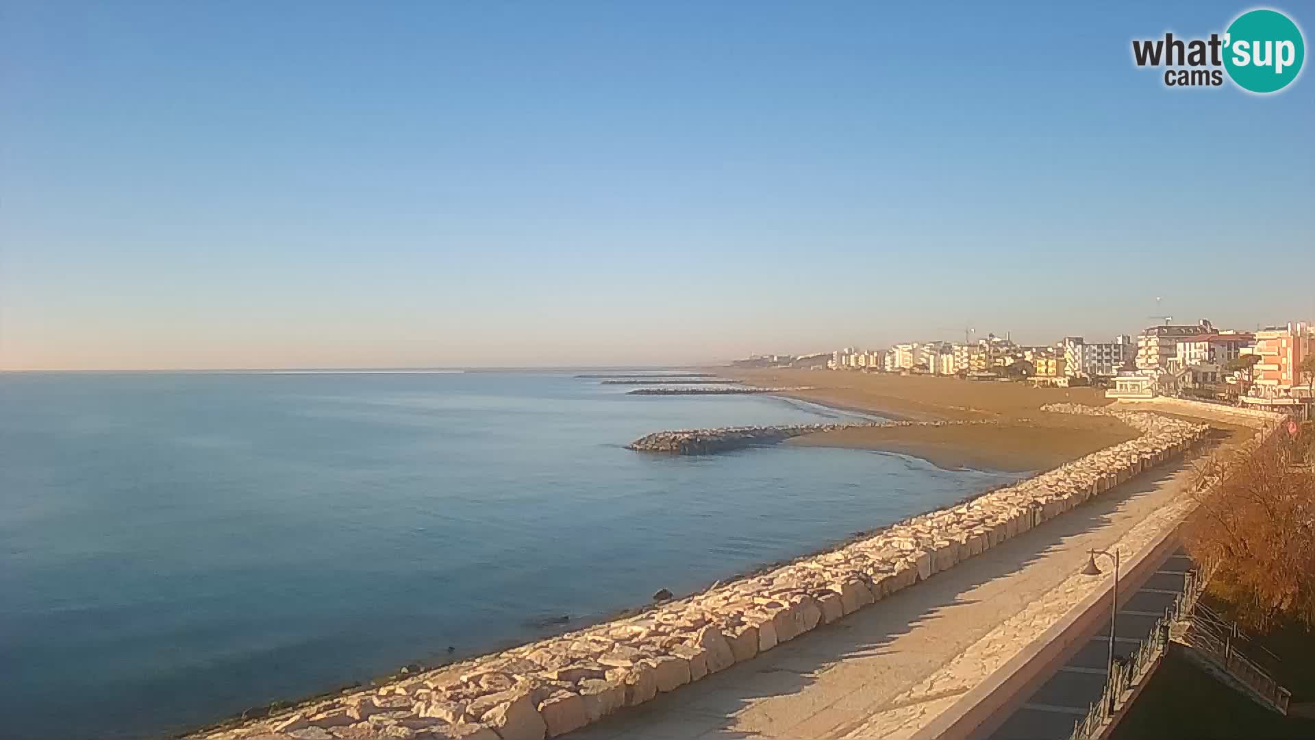 Webcam Caorle Ponente – Blick von Marinai di Caorle