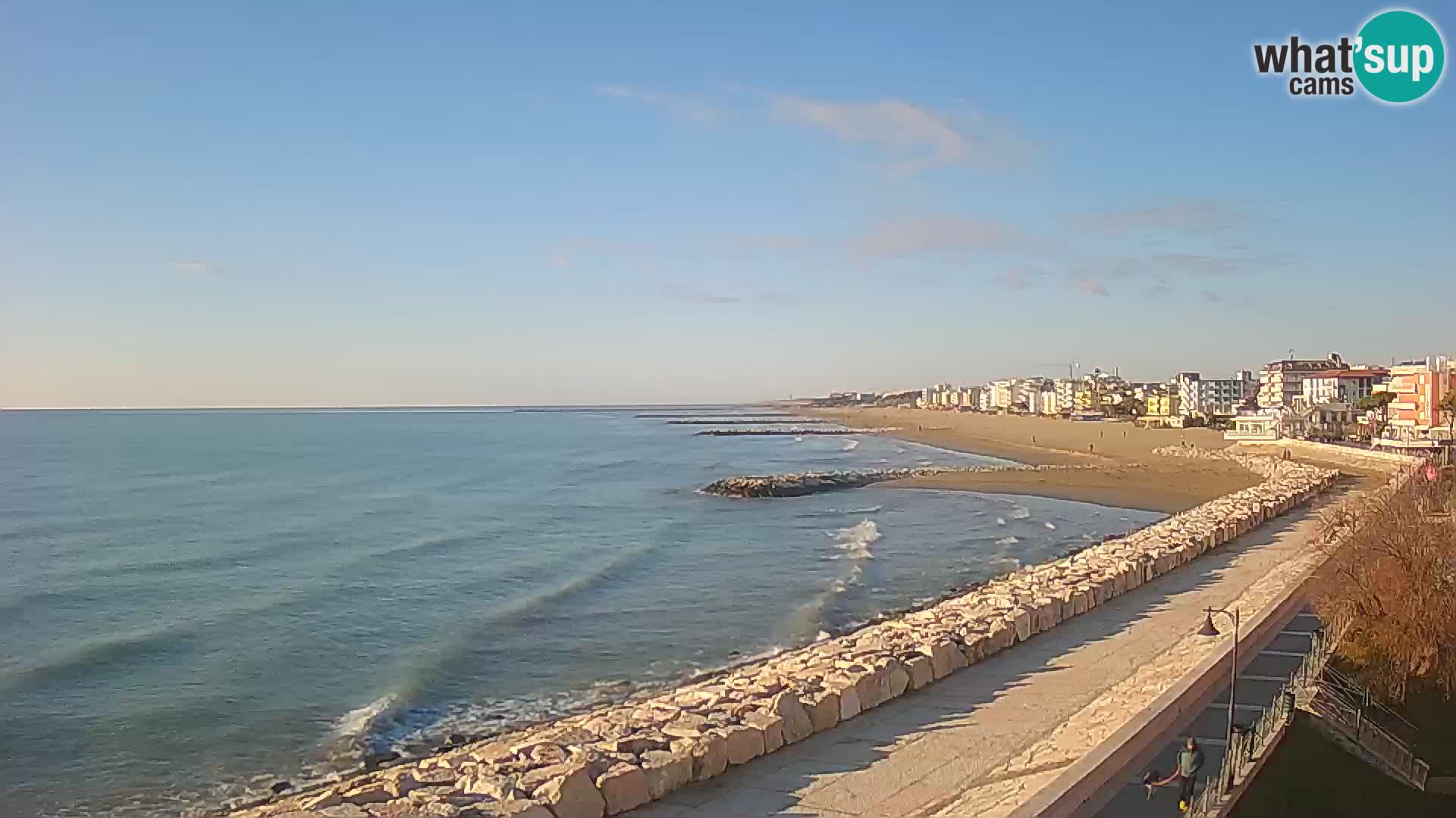 Webcam Caorle Ponente – Blick von Marinai di Caorle