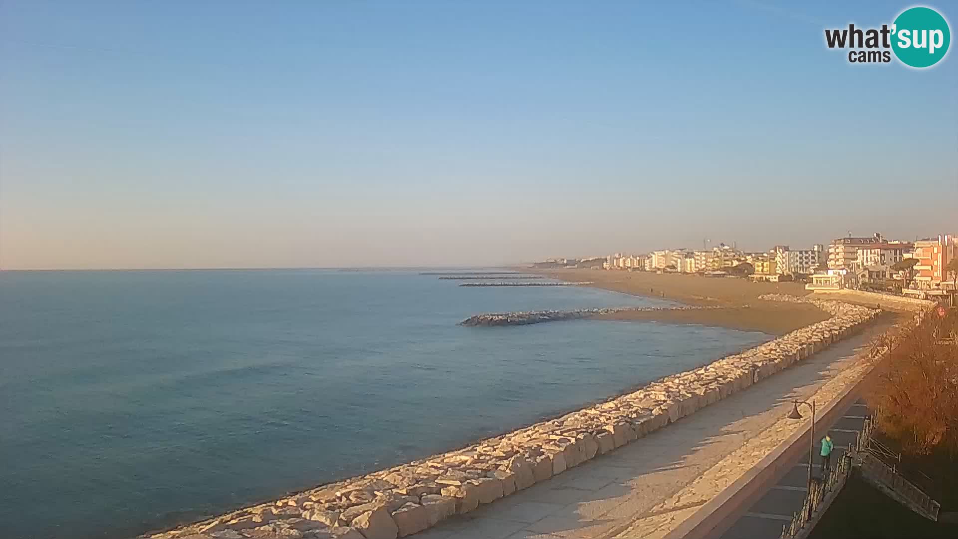 Webcam Caorle Ponente – Vue depuis les Marinai di Caorle