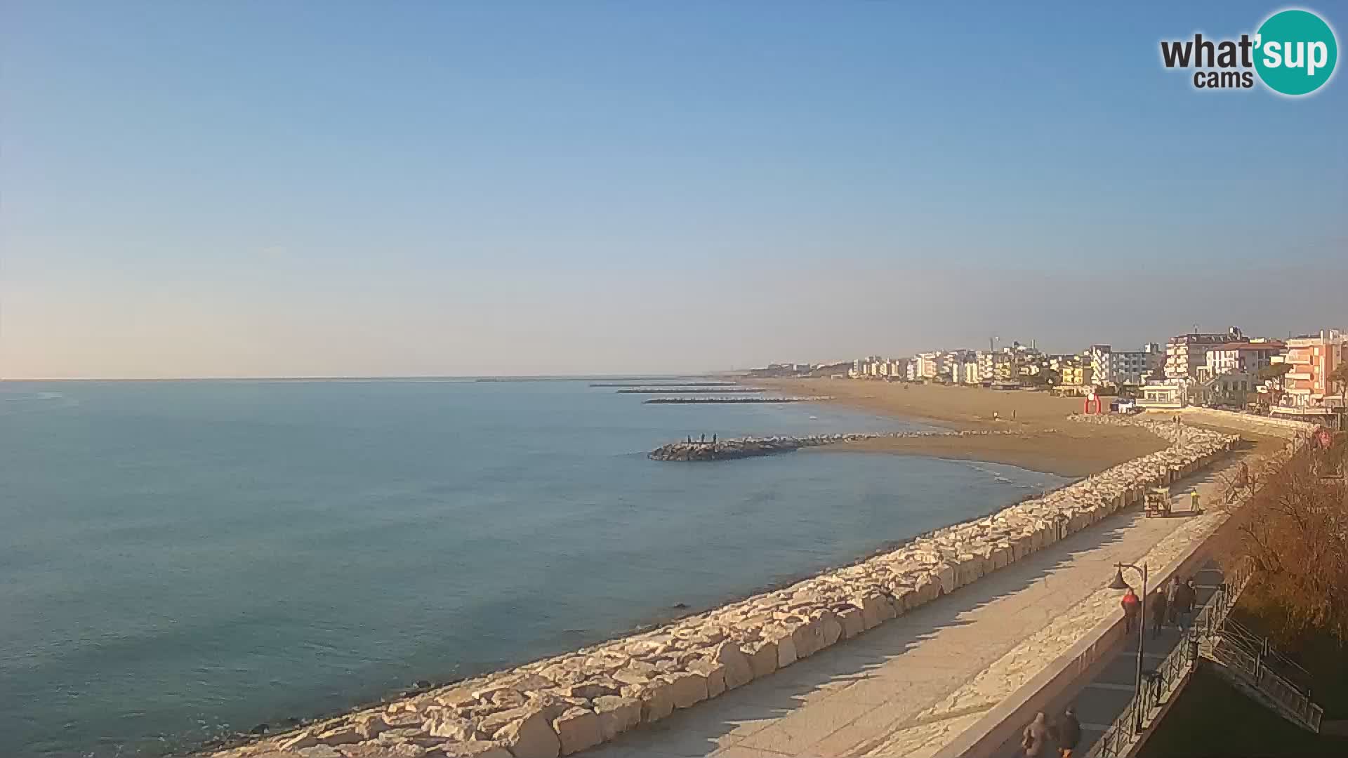 Webcam Caorle Ponente – Vue depuis les Marinai di Caorle