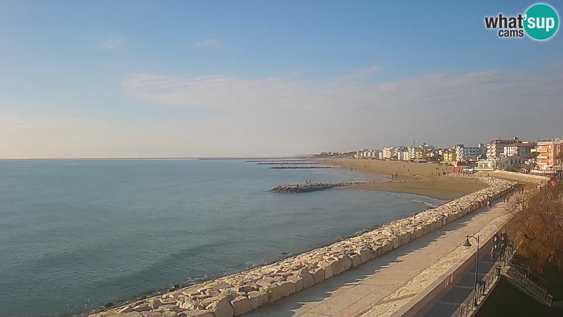 Webcam Caorle Ponente – Blick von Marinai di Caorle