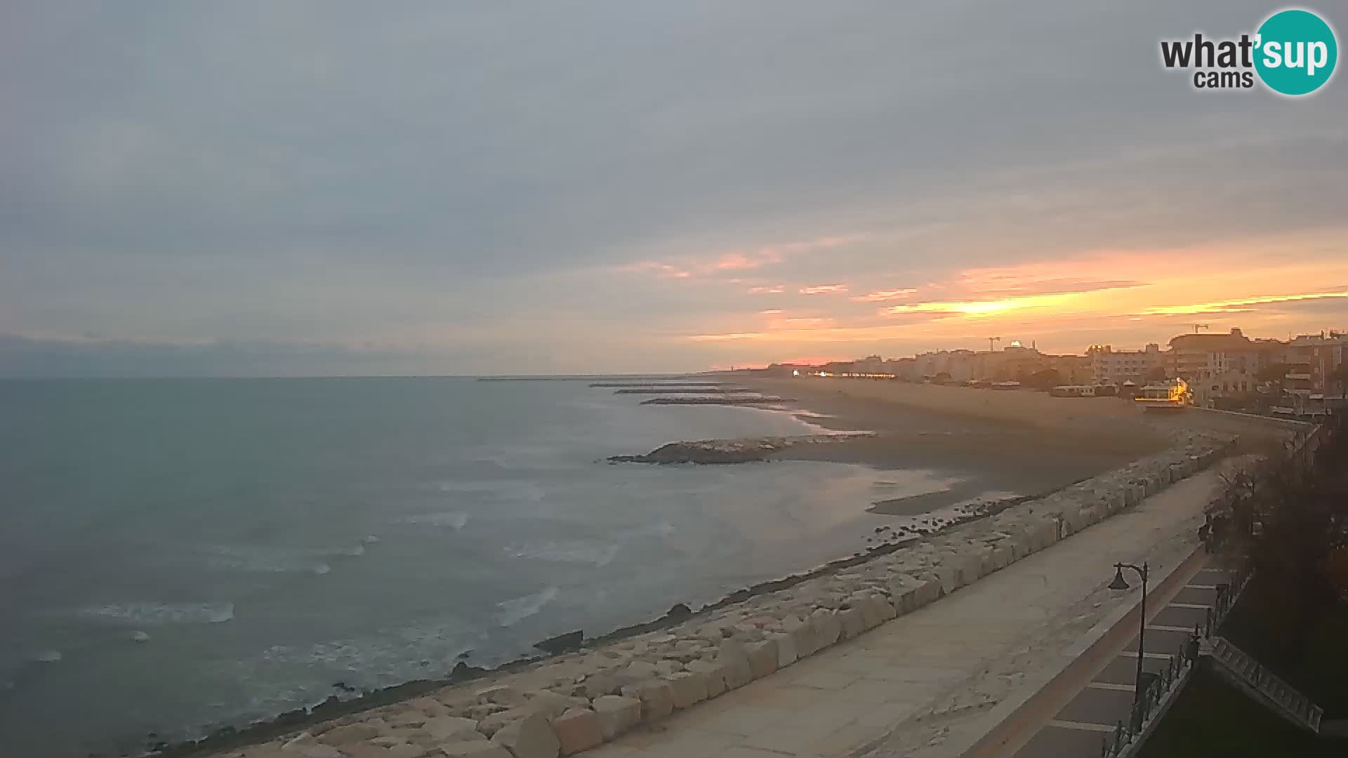 Webcam Caorle Ponente – Blick von Marinai di Caorle