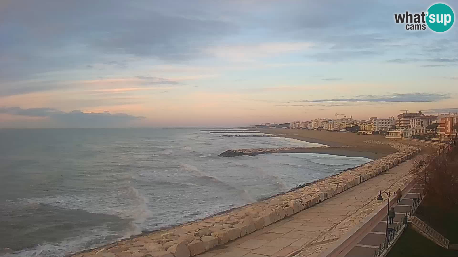 Webcam Caorle Ponente – Vue depuis les Marinai di Caorle