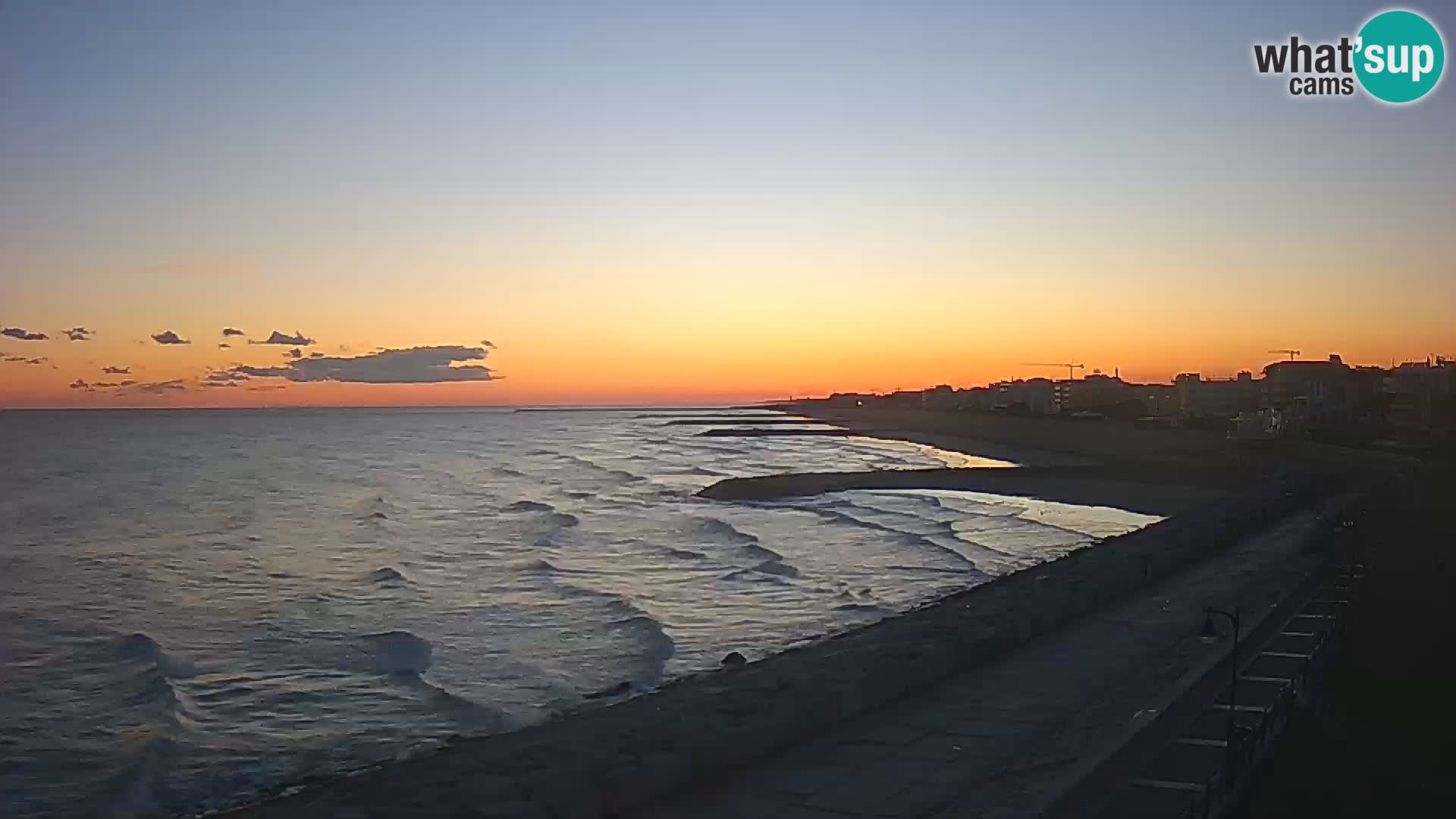 Webcam Caorle Ponente – Vue depuis les Marinai di Caorle