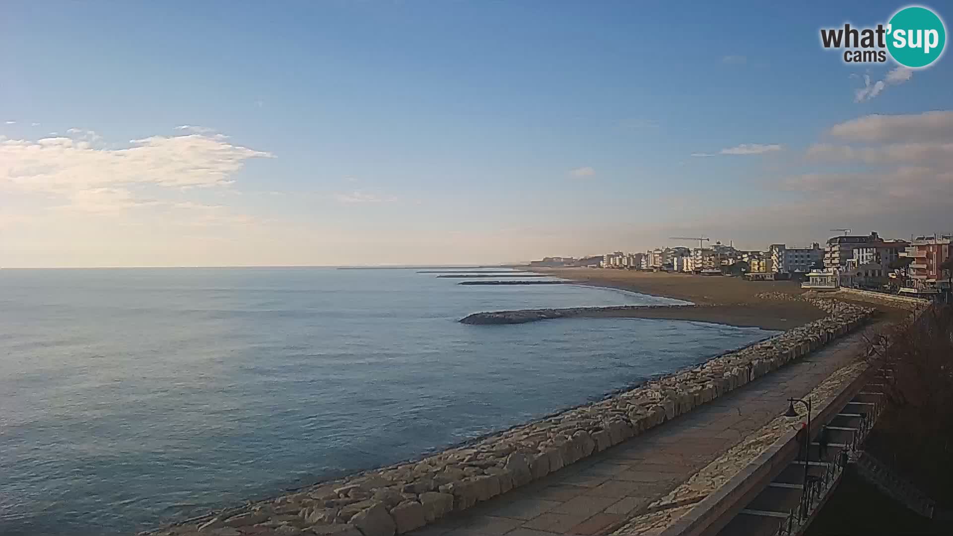 Webcam Caorle Ponente – Blick von Marinai di Caorle