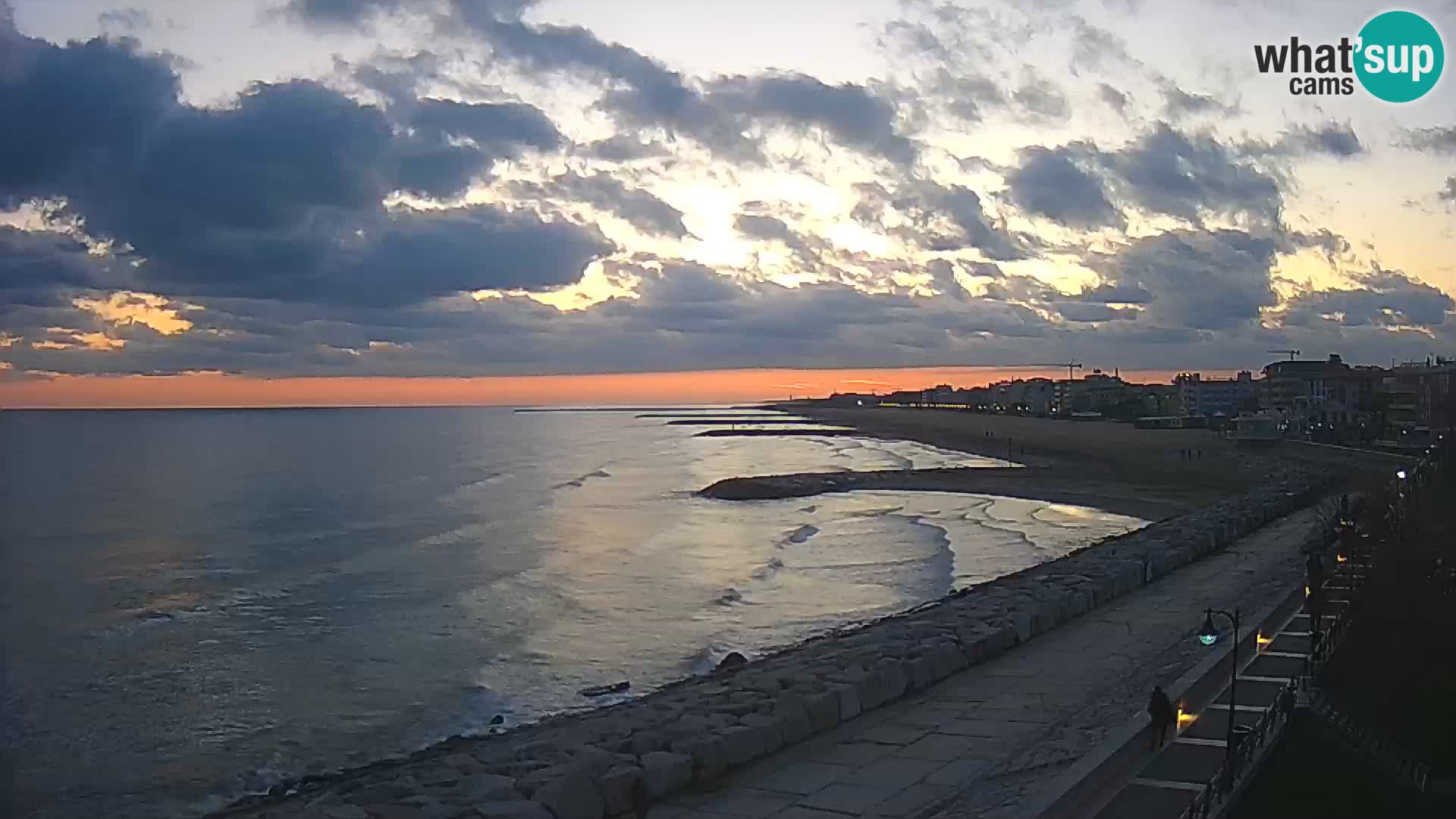 Webcam Caorle Ponente – Blick von Marinai di Caorle