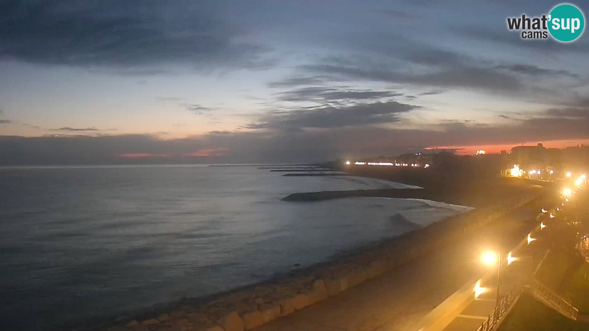 Webcam Caorle Ponente – Vue depuis les Marinai di Caorle