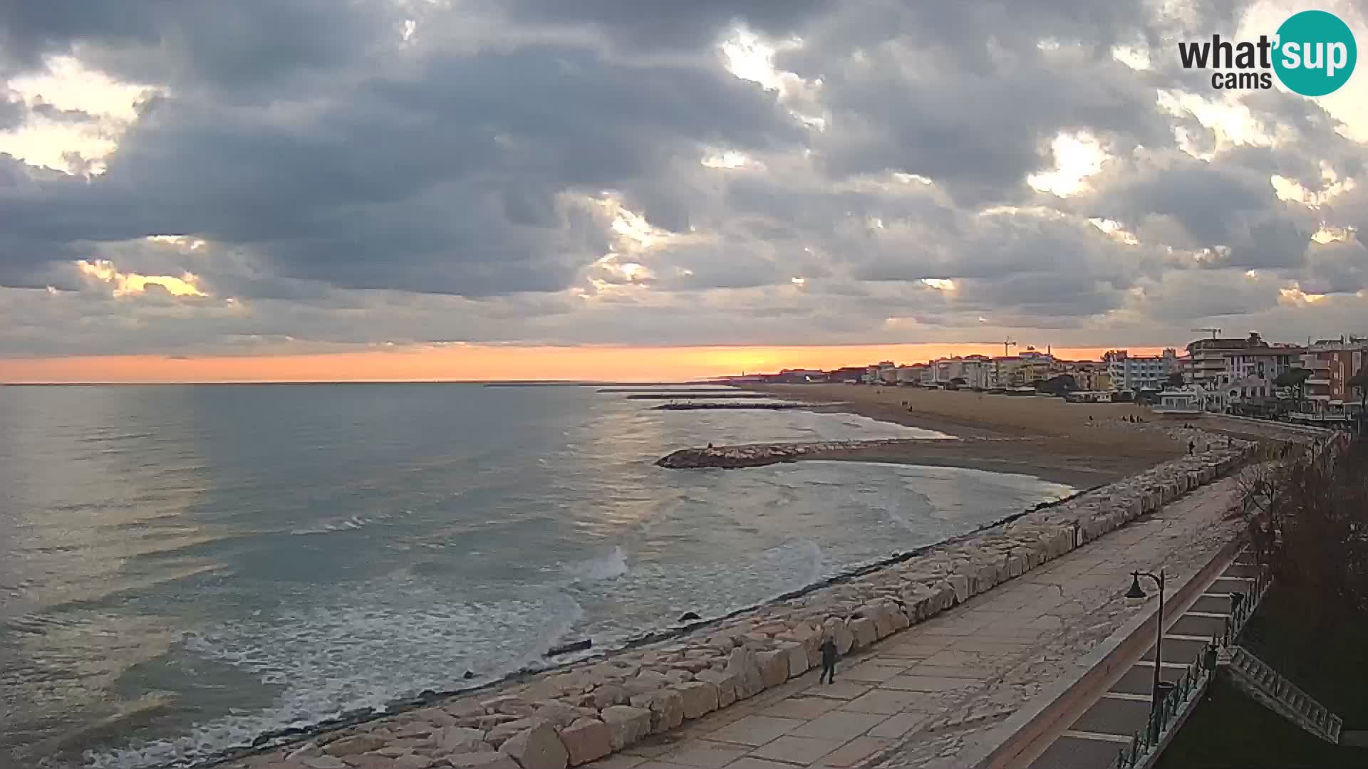Webcam Caorle Ponente – Vue depuis les Marinai di Caorle