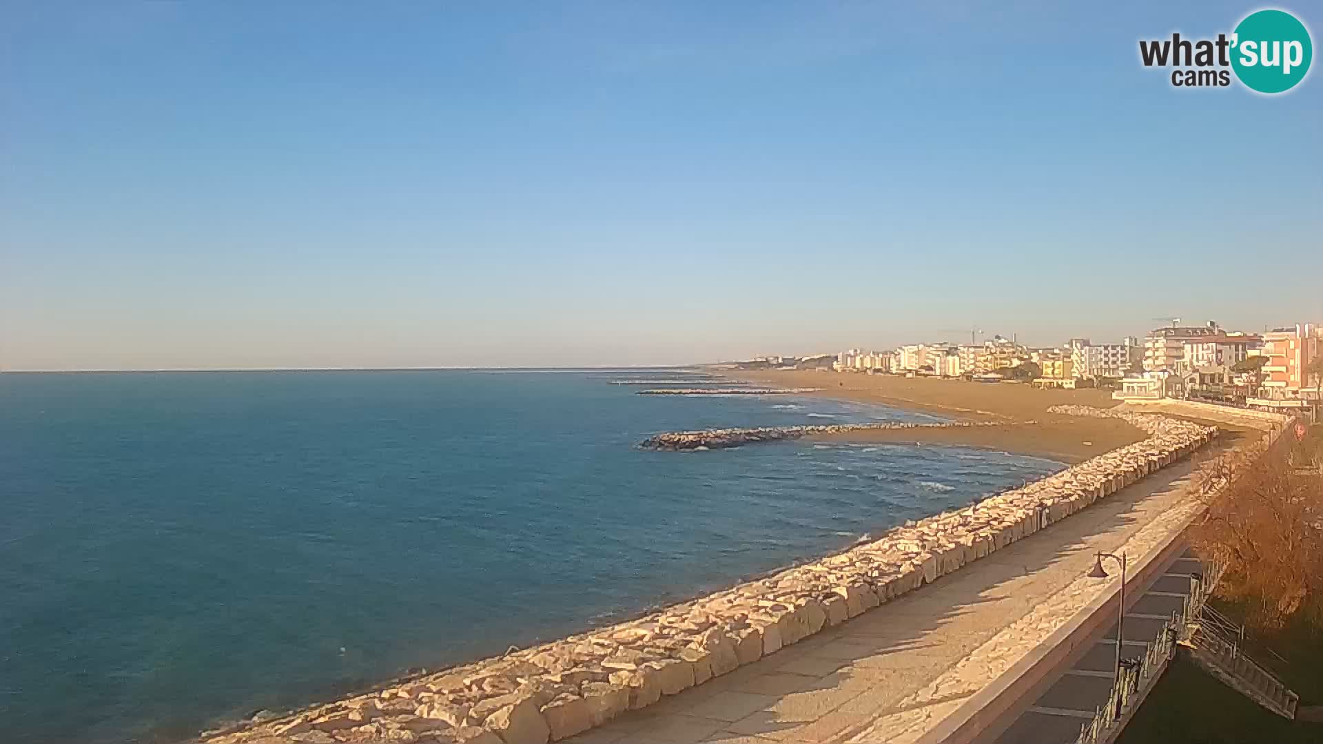 Webcam Caorle Ponente – Blick von Marinai di Caorle