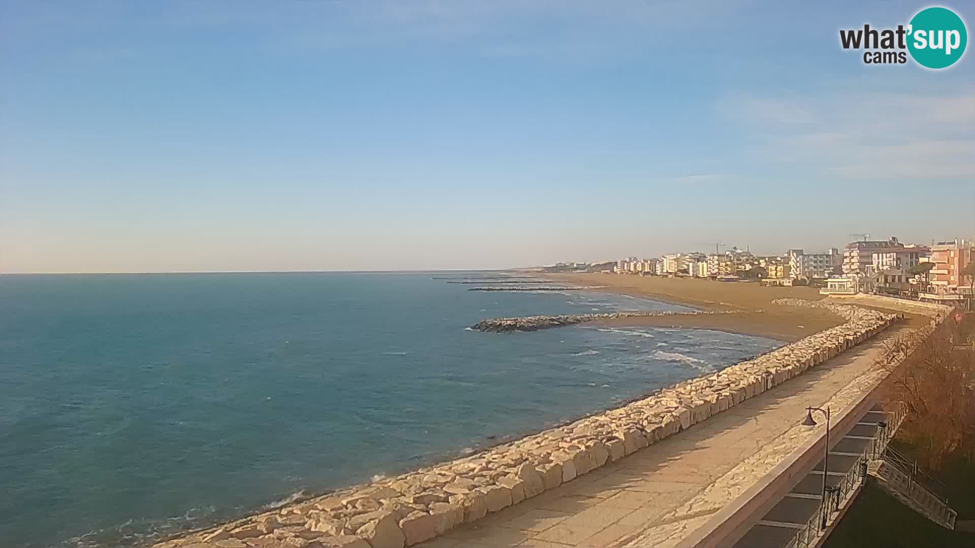 Webcam Caorle Ponente – Blick von Marinai di Caorle