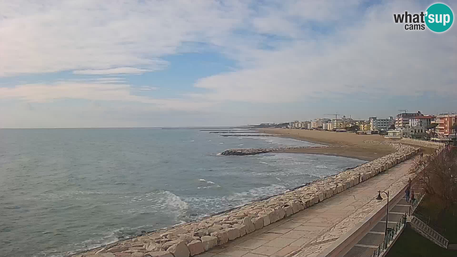 Webcam Caorle Ponente – Blick von Marinai di Caorle