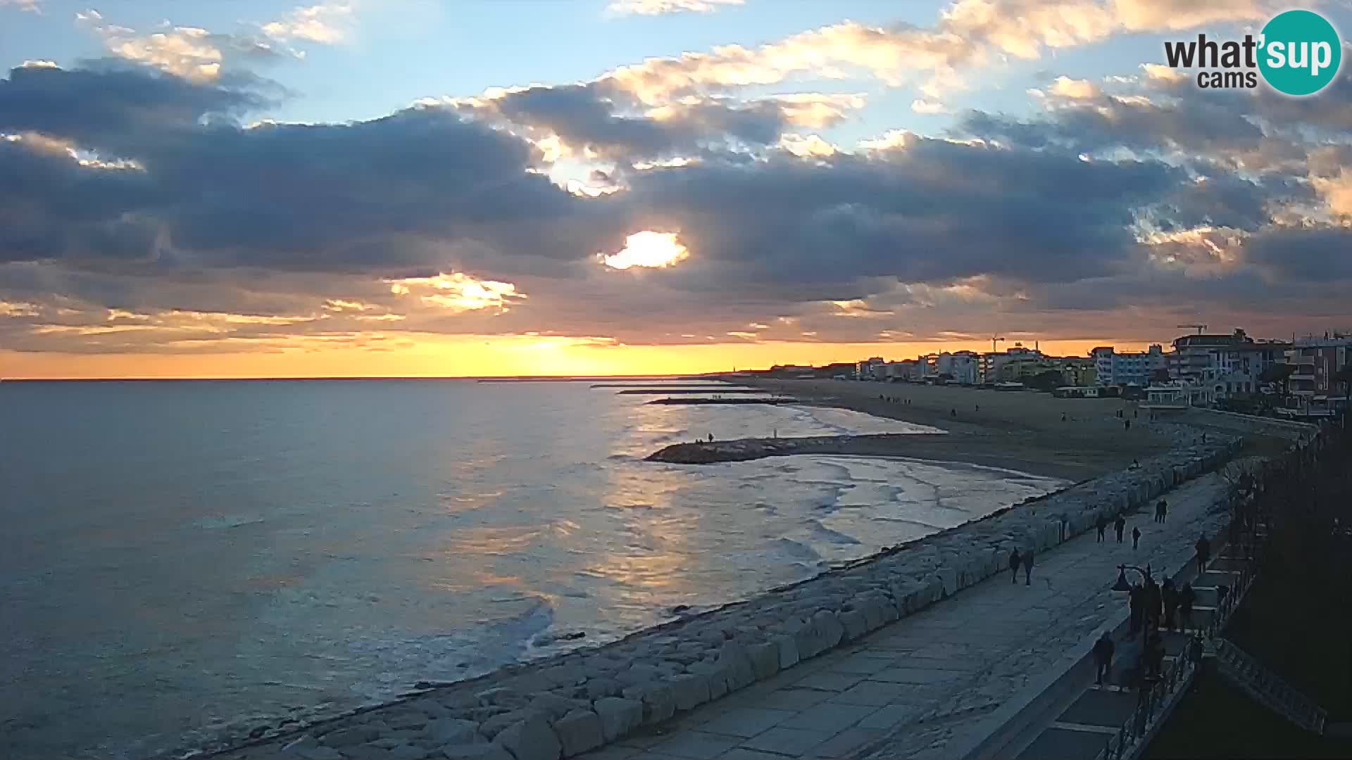 Webcam Caorle Ponente – Vue depuis les Marinai di Caorle