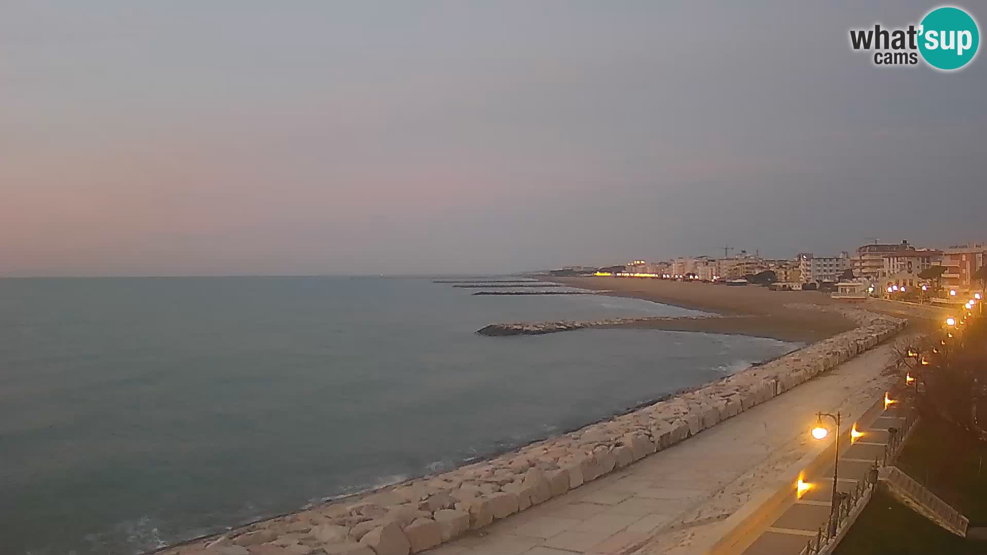 Webcam Caorle Ponente – Vue depuis les Marinai di Caorle