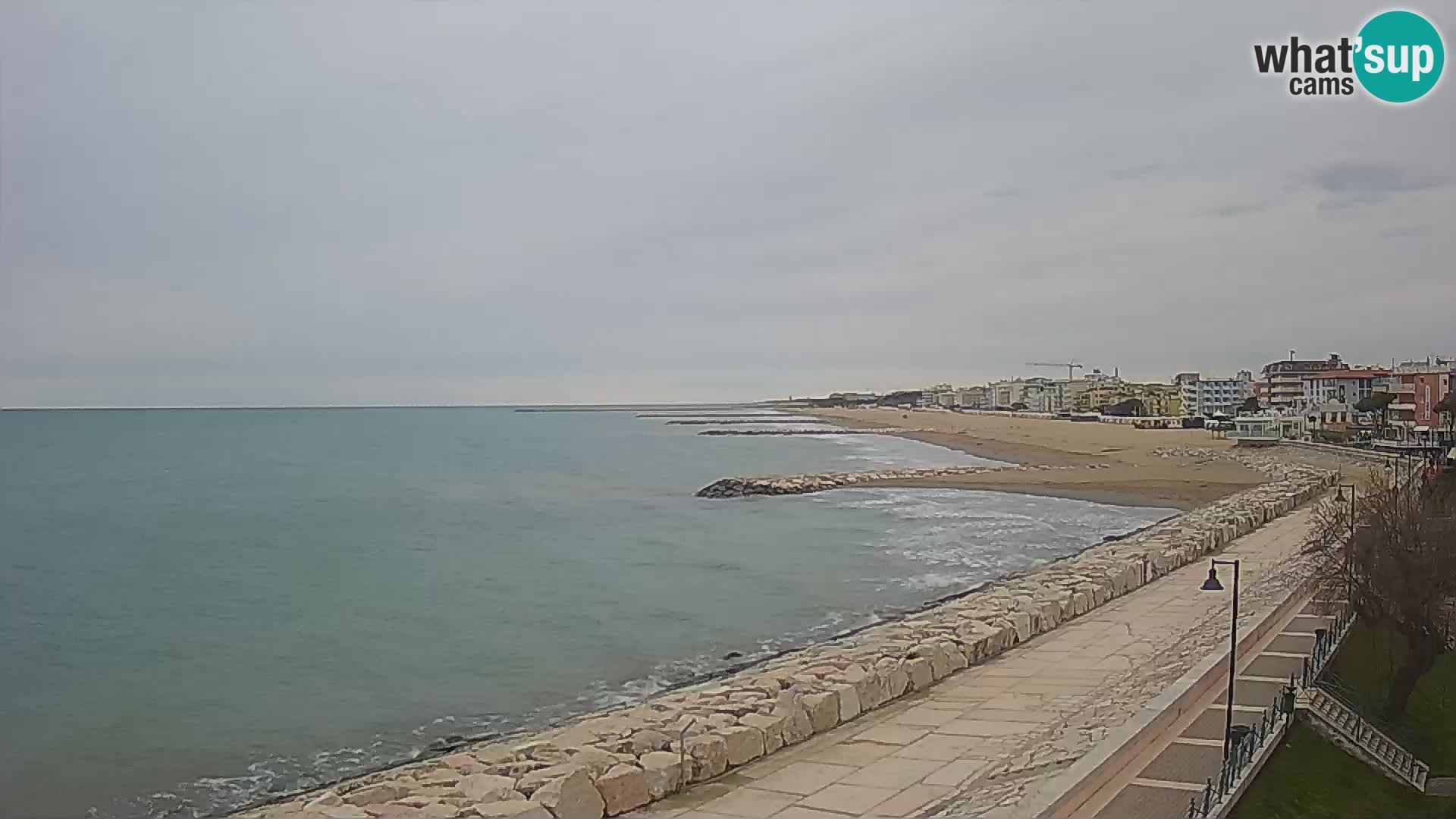 Webcam Caorle Ponente – Blick von Marinai di Caorle