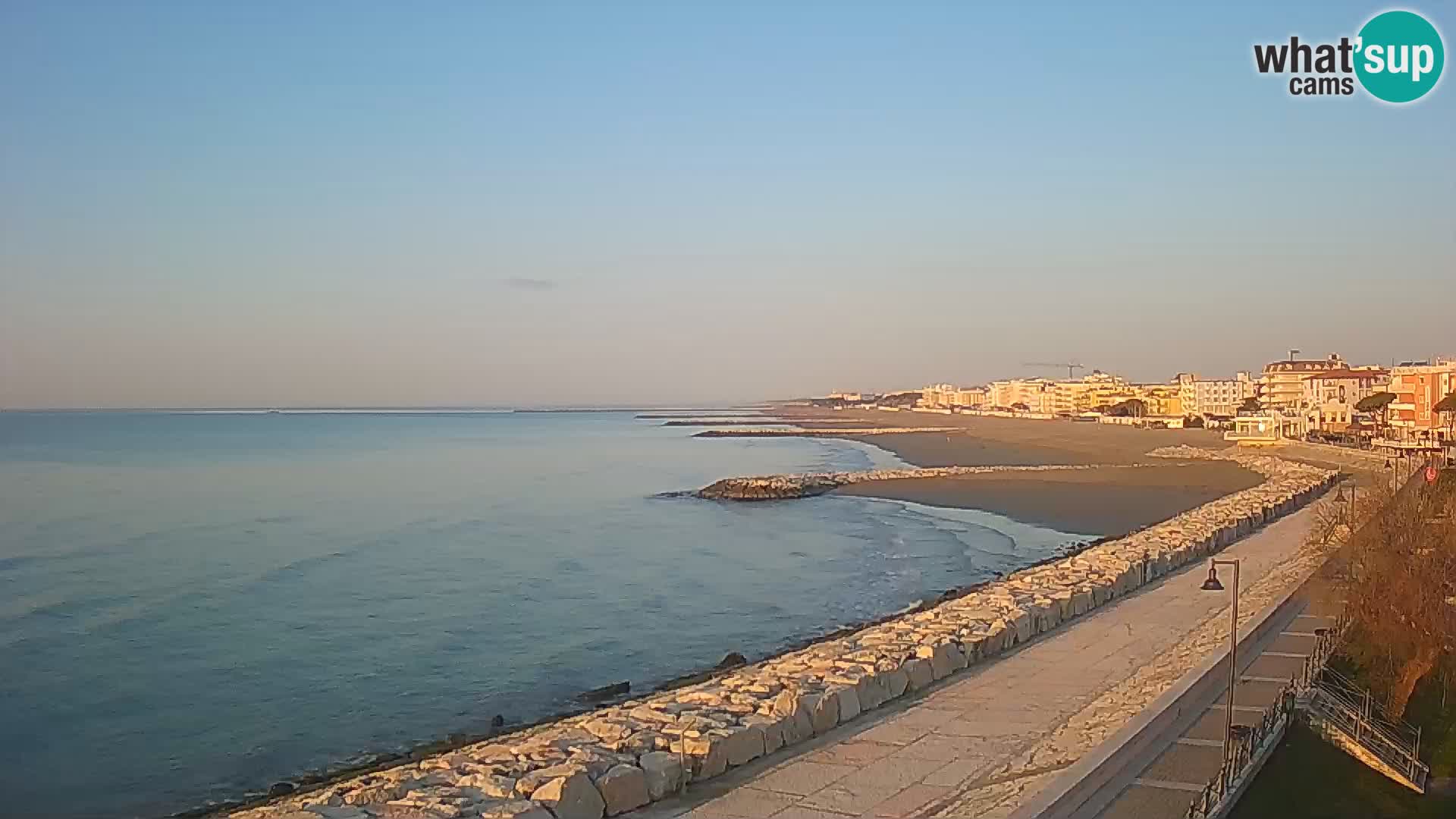 Webcam Caorle Ponente – Blick von Marinai di Caorle