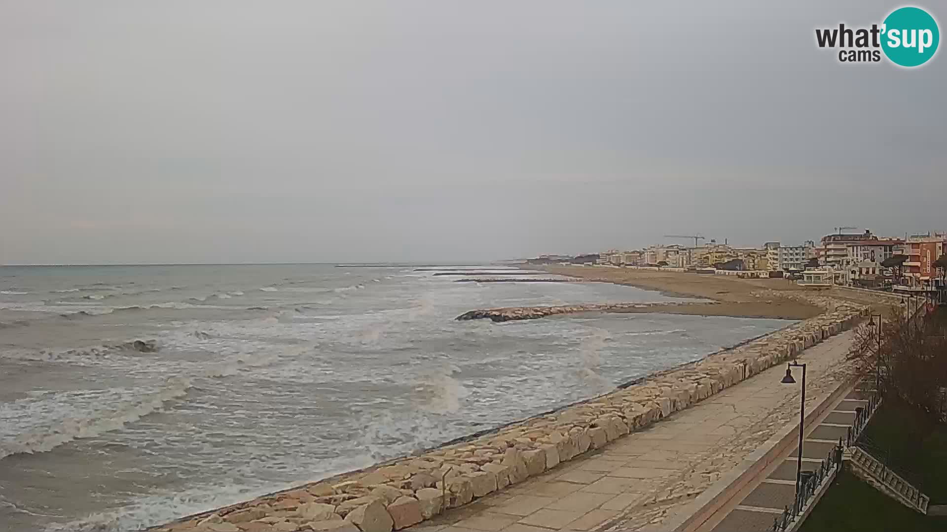 Webcam Caorle Ponente – Blick von Marinai di Caorle