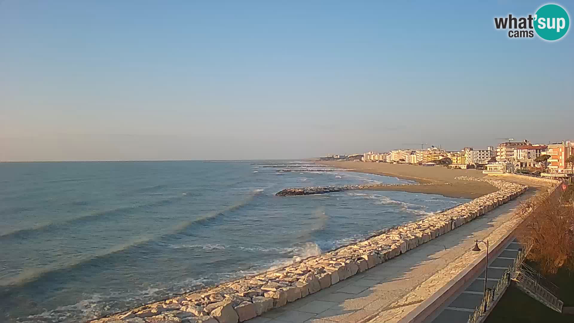 Webcam Caorle Ponente – Blick von Marinai di Caorle