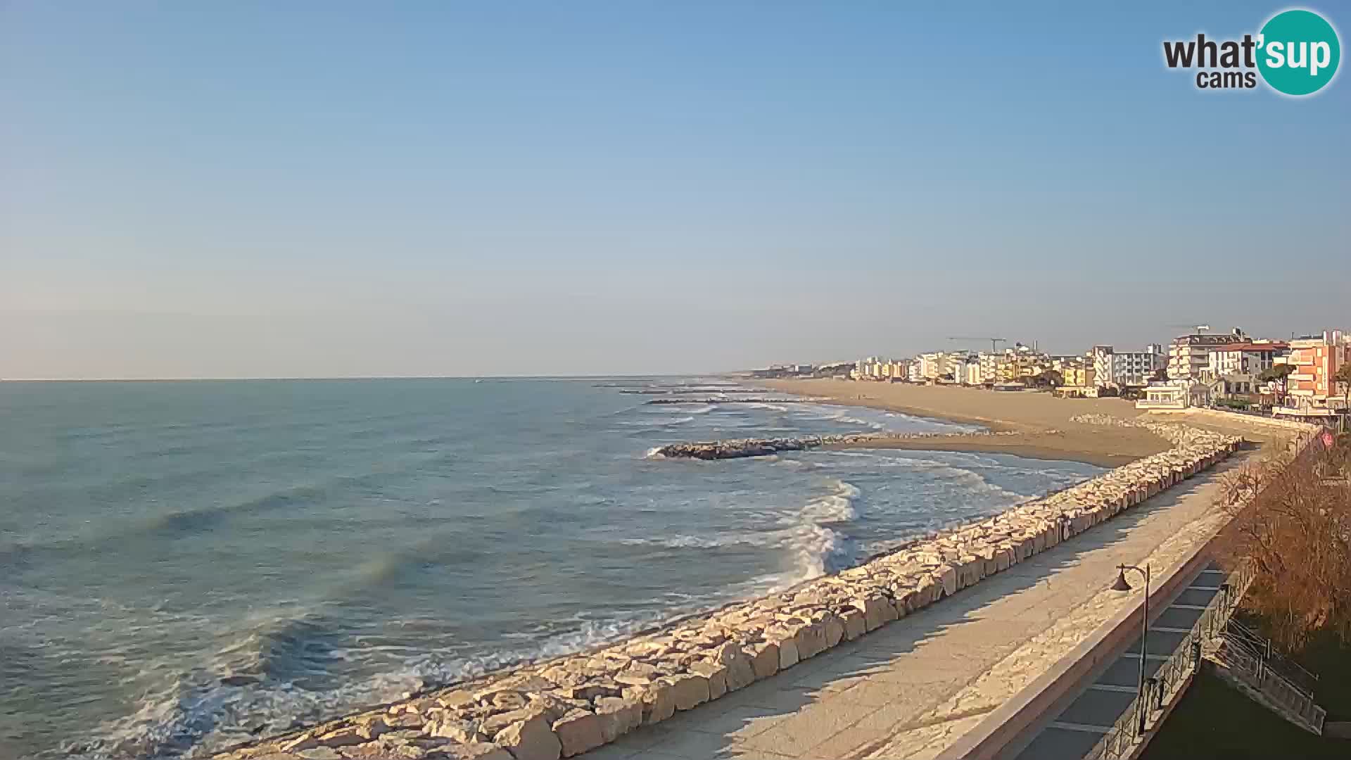 Webcam Caorle Ponente – Vue depuis les Marinai di Caorle