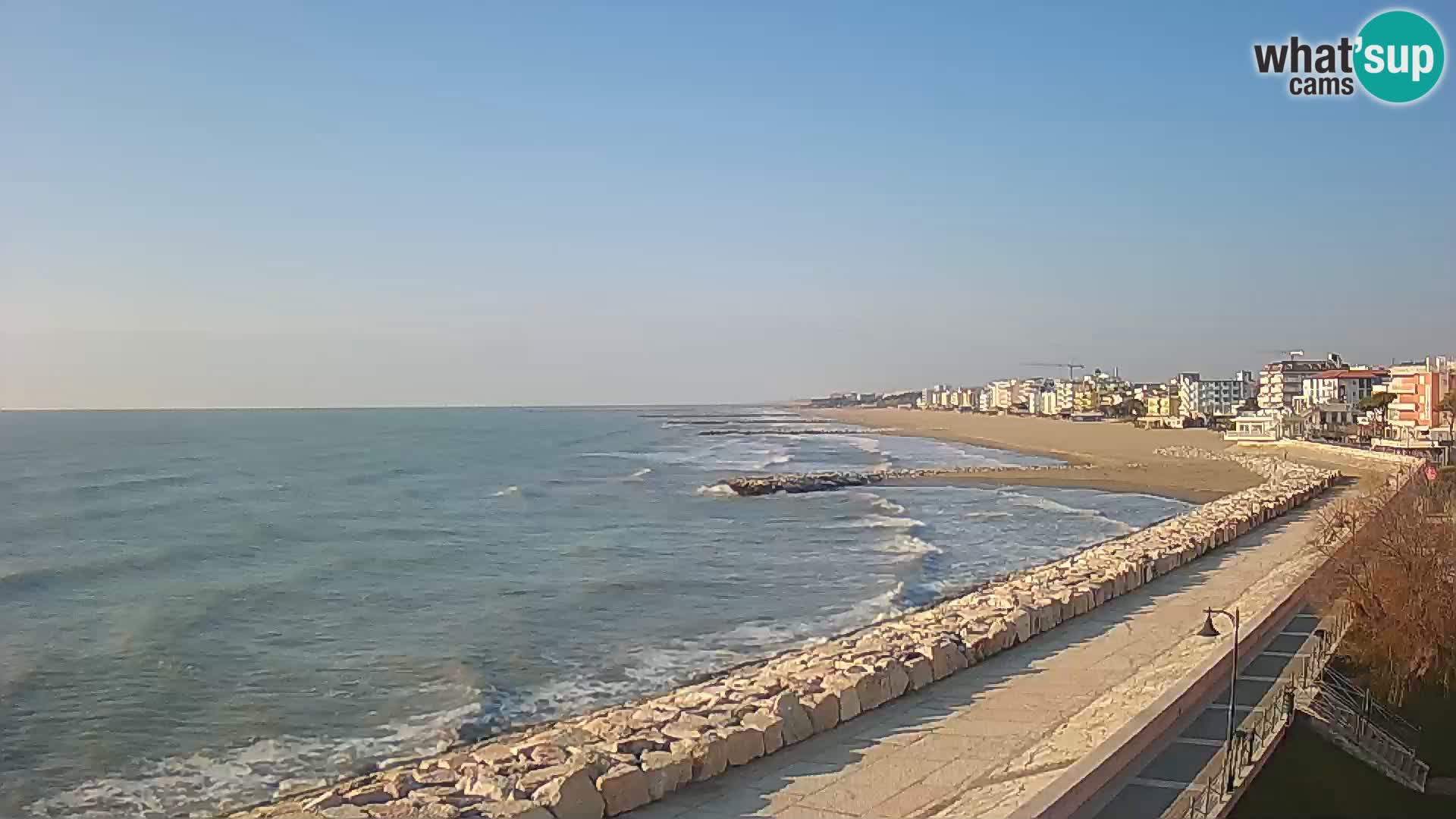 Webcam Caorle Ponente – Blick von Marinai di Caorle