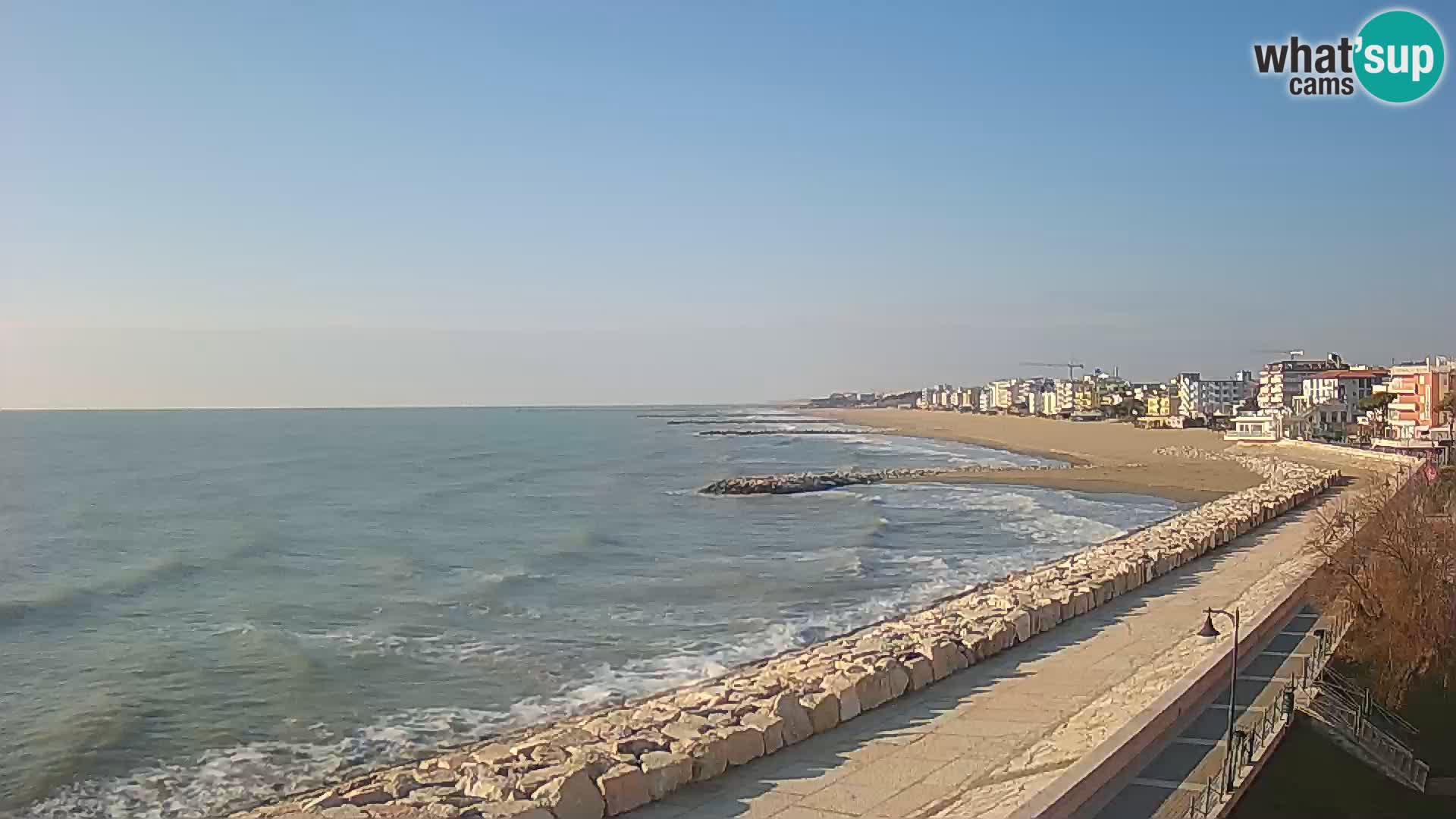 Webcam Caorle Ponente – Vue depuis les Marinai di Caorle