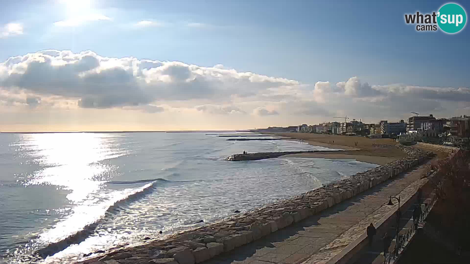 Webcam Caorle Ponente – Vue depuis les Marinai di Caorle