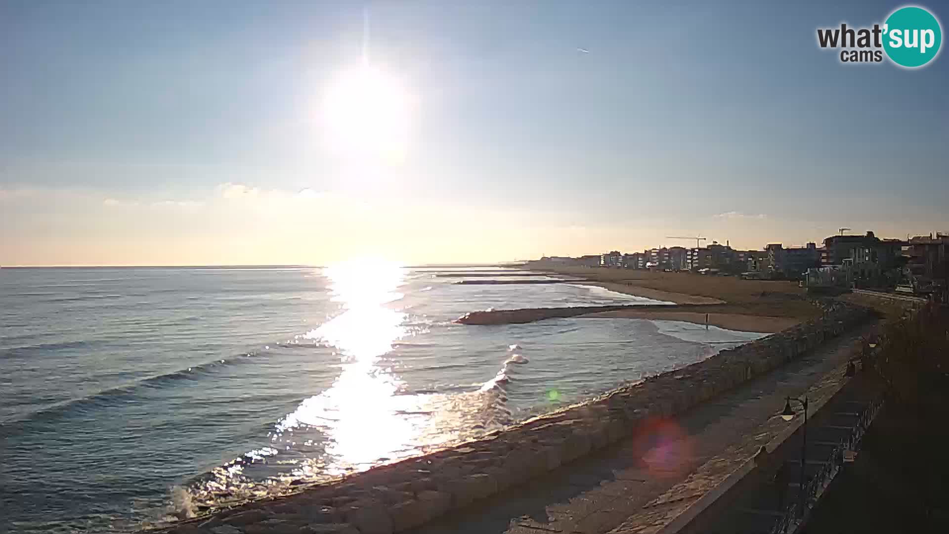 Webcam Caorle Ponente – Blick von Marinai di Caorle