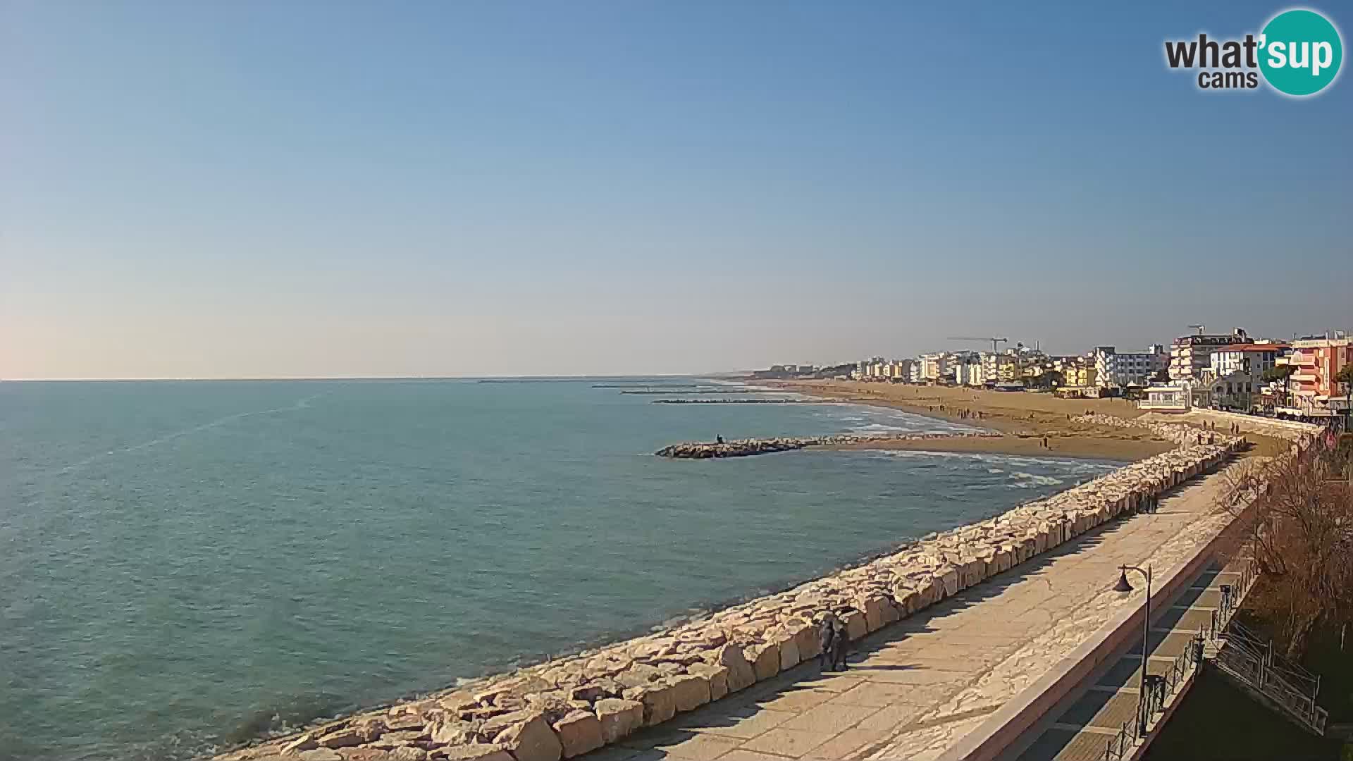Webcam Caorle Ponente – Vue depuis les Marinai di Caorle
