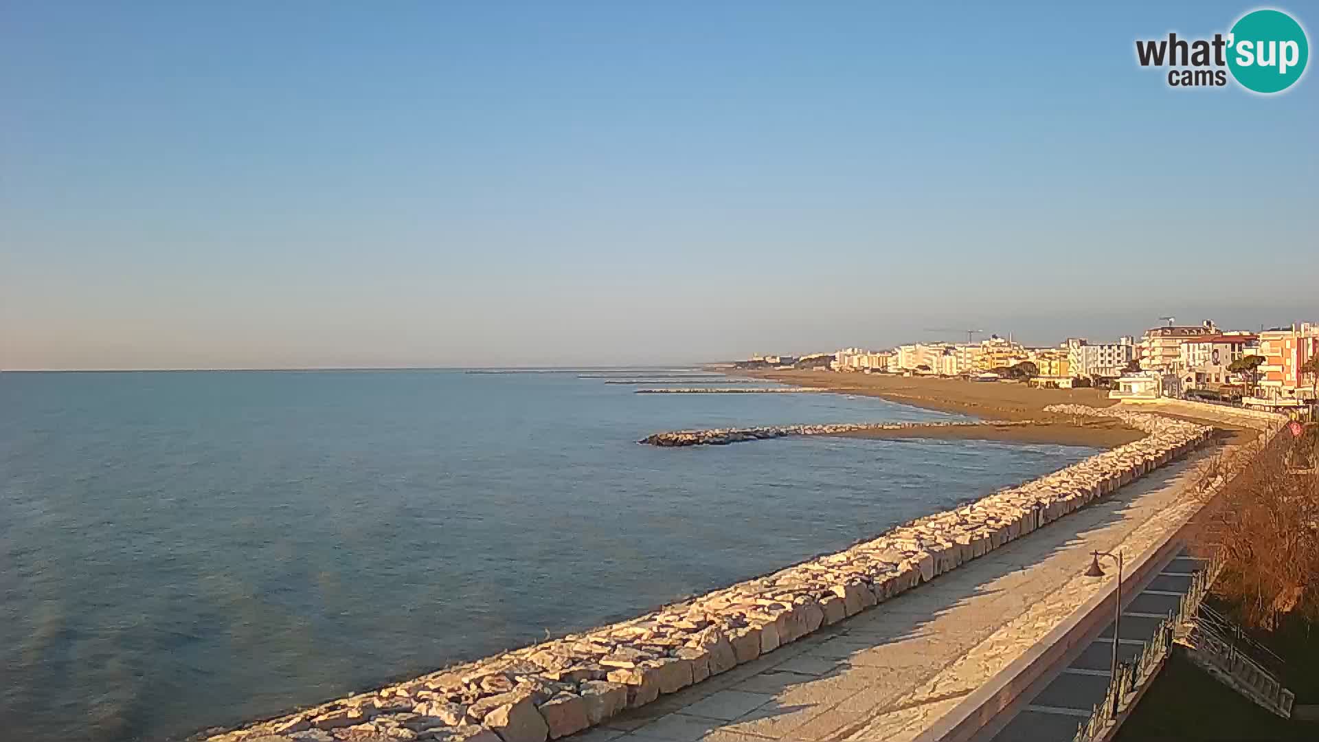 Webcam Caorle Ponente – Blick von Marinai di Caorle