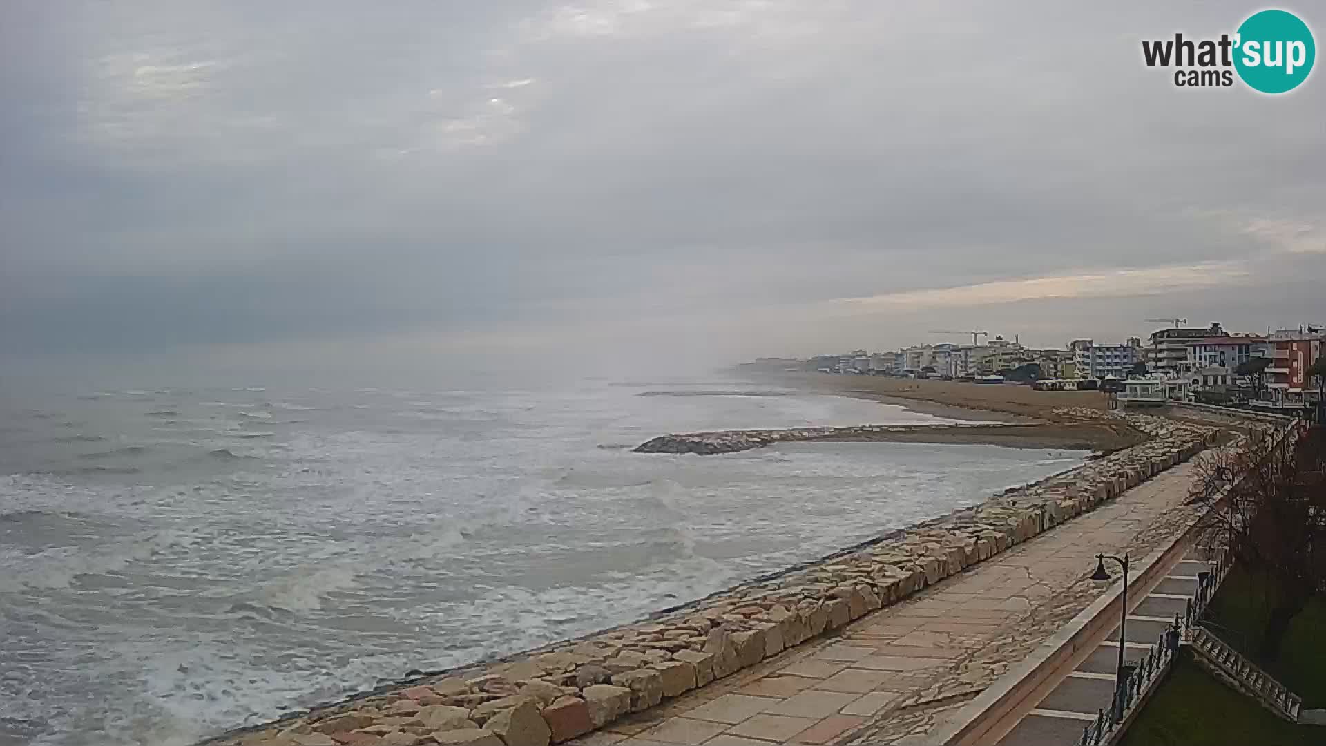 Webcam Caorle Ponente – Vue depuis les Marinai di Caorle