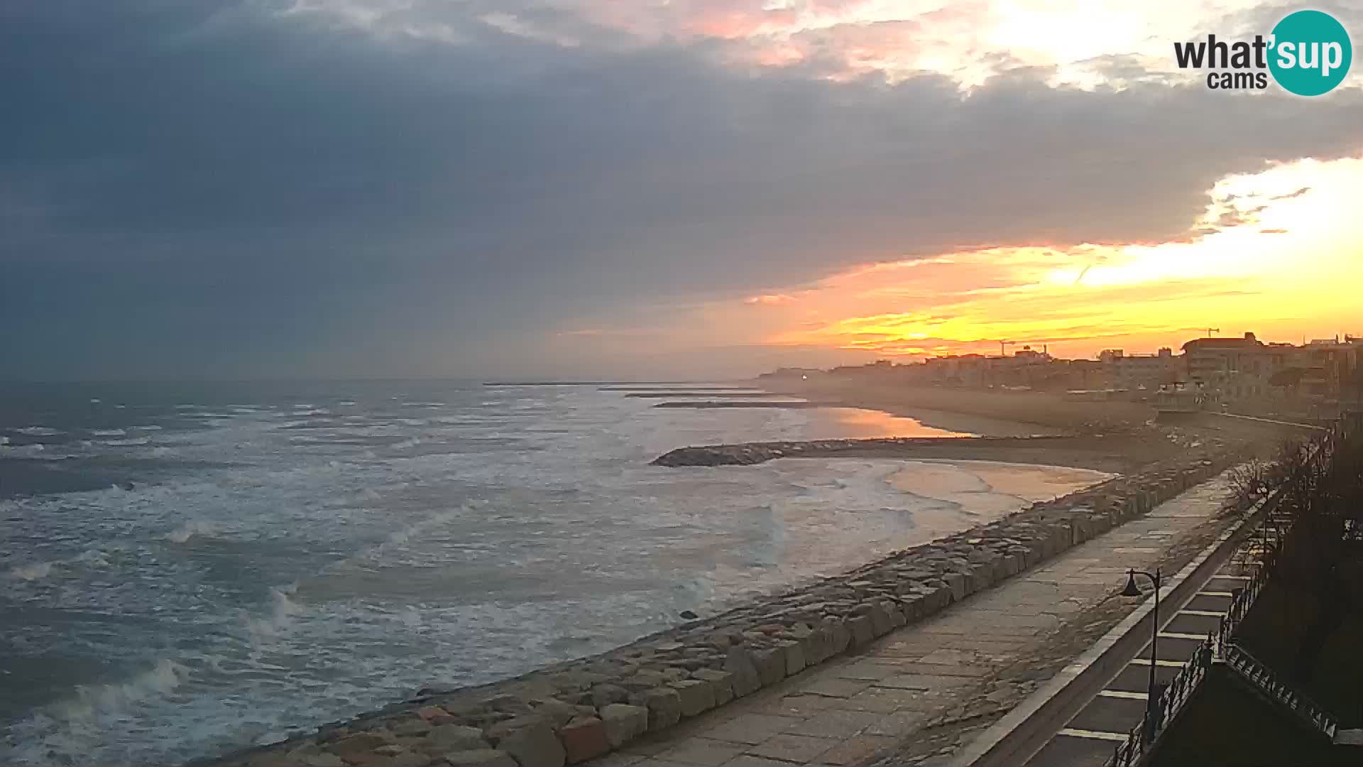 Webcam Caorle Ponente – Vue depuis les Marinai di Caorle