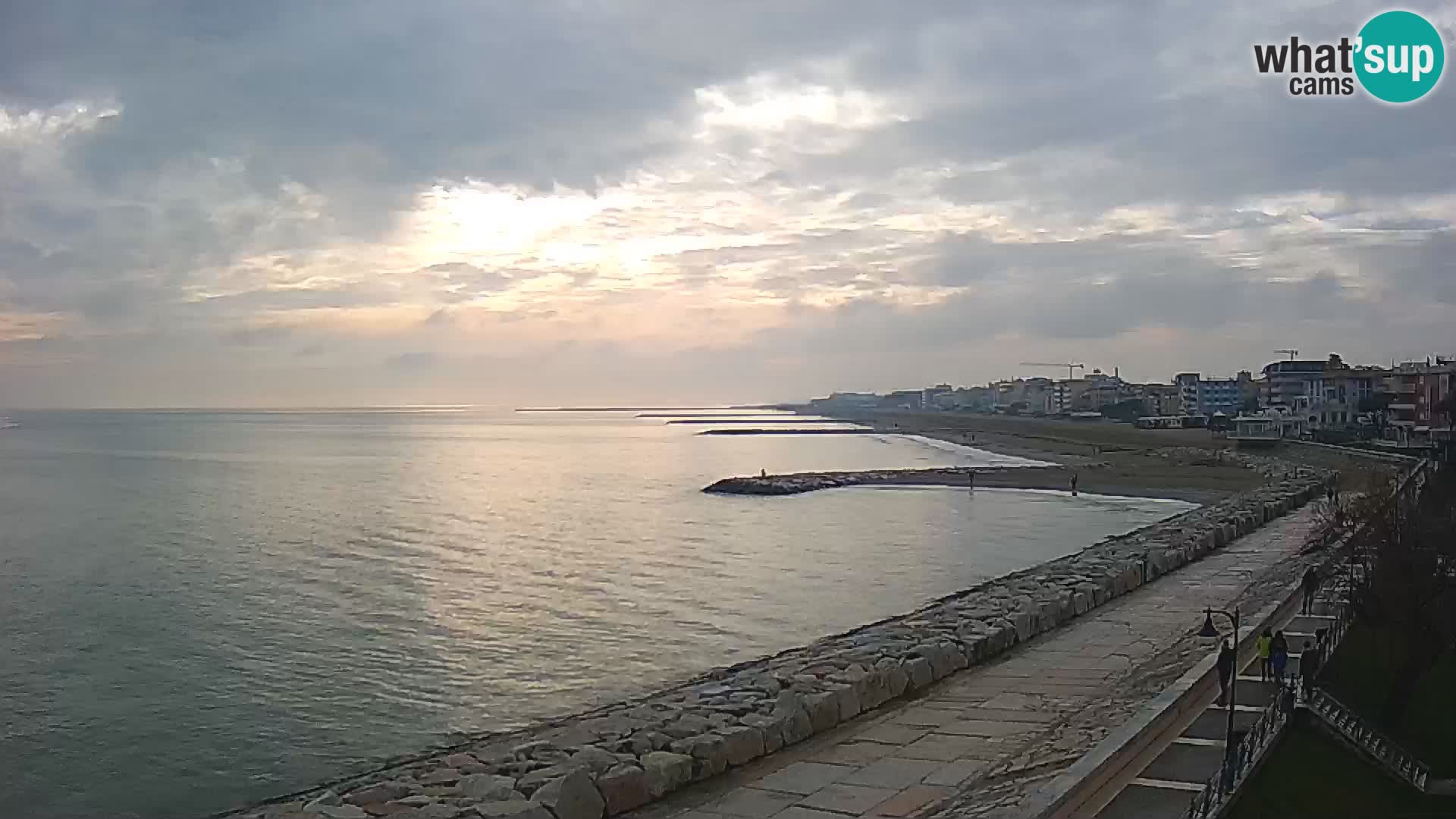 Webcam Caorle Ponente – Blick von Marinai di Caorle