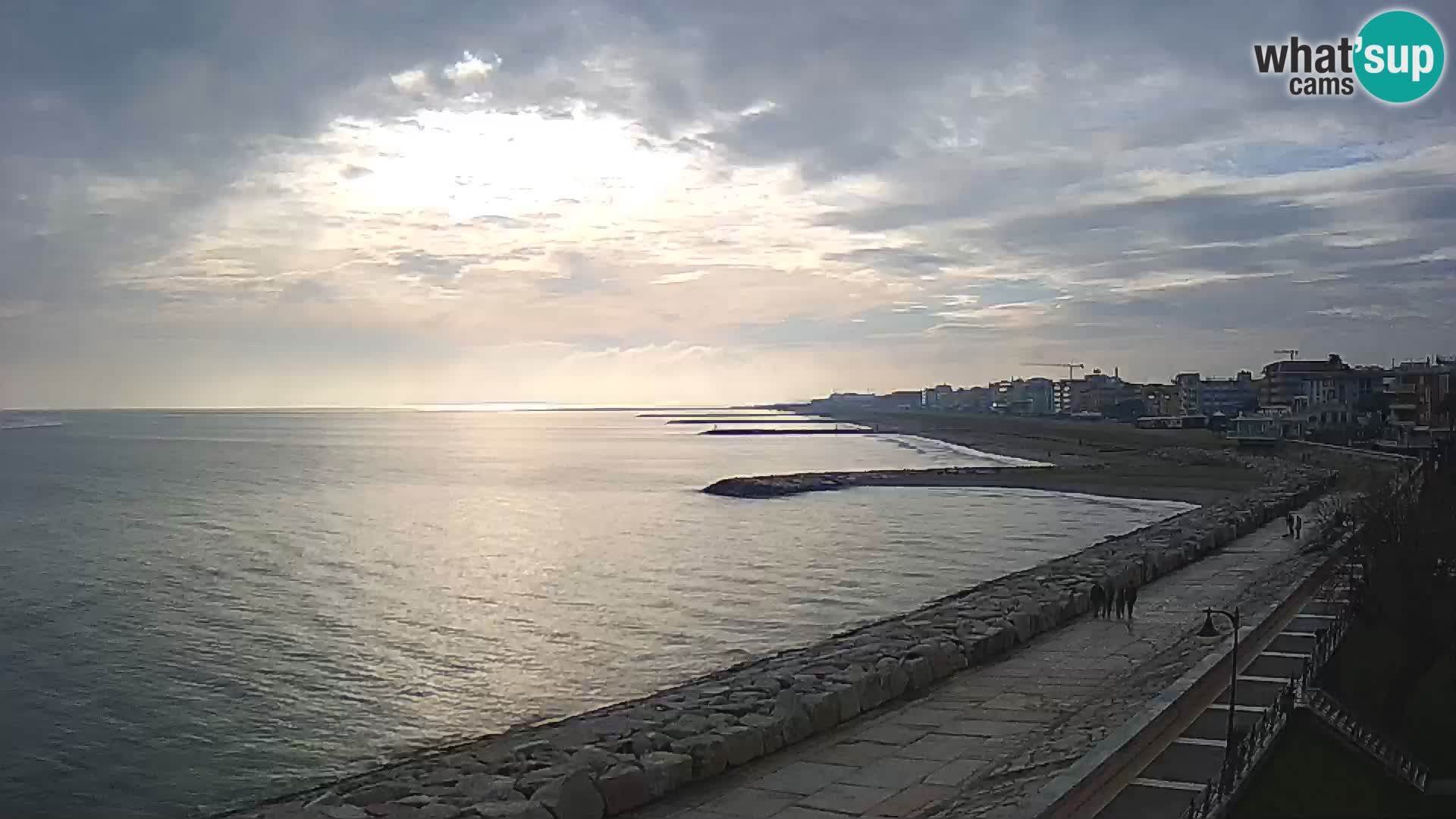 Webcam Caorle Ponente – Blick von Marinai di Caorle