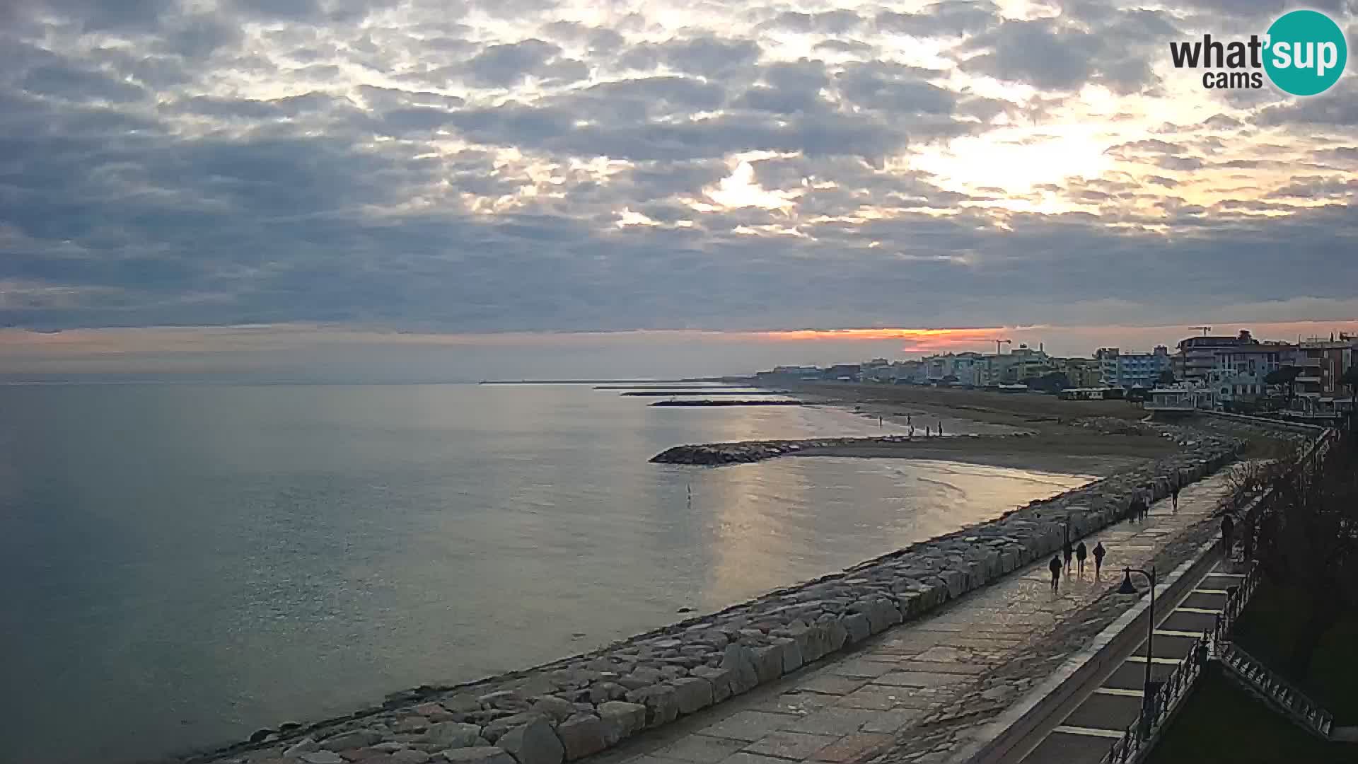 Webcam Caorle Ponente – Vue depuis les Marinai di Caorle
