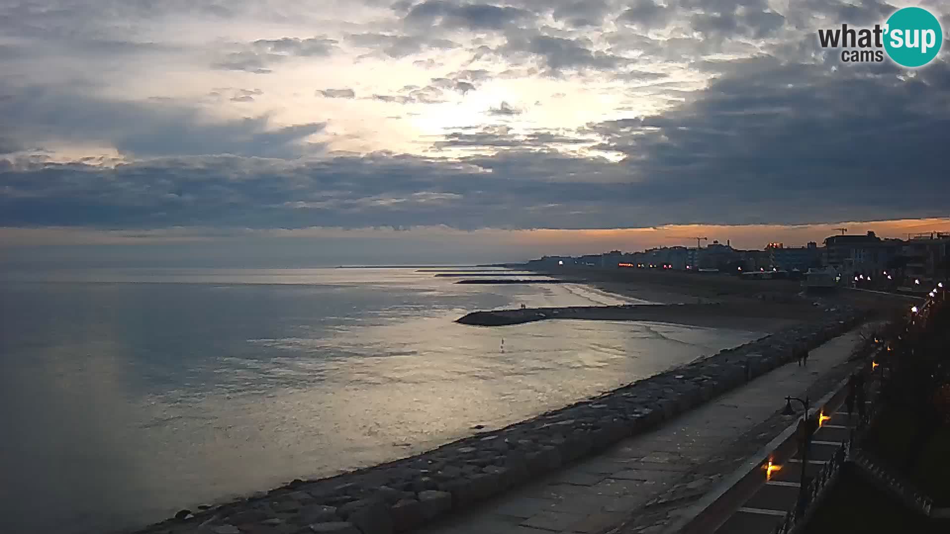 Webcam Caorle Ponente – Blick von Marinai di Caorle