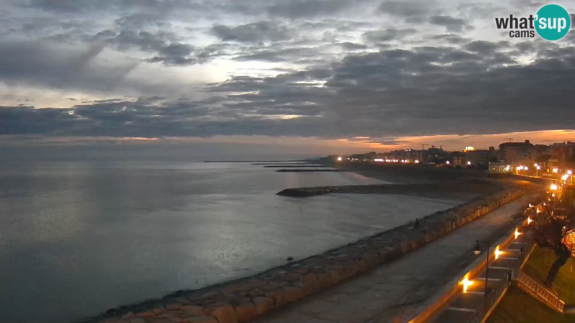 Webcam Caorle Ponente – Blick von Marinai di Caorle