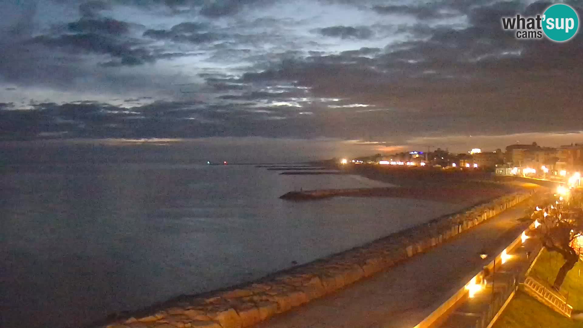 Webcam Caorle Ponente – Blick von Marinai di Caorle
