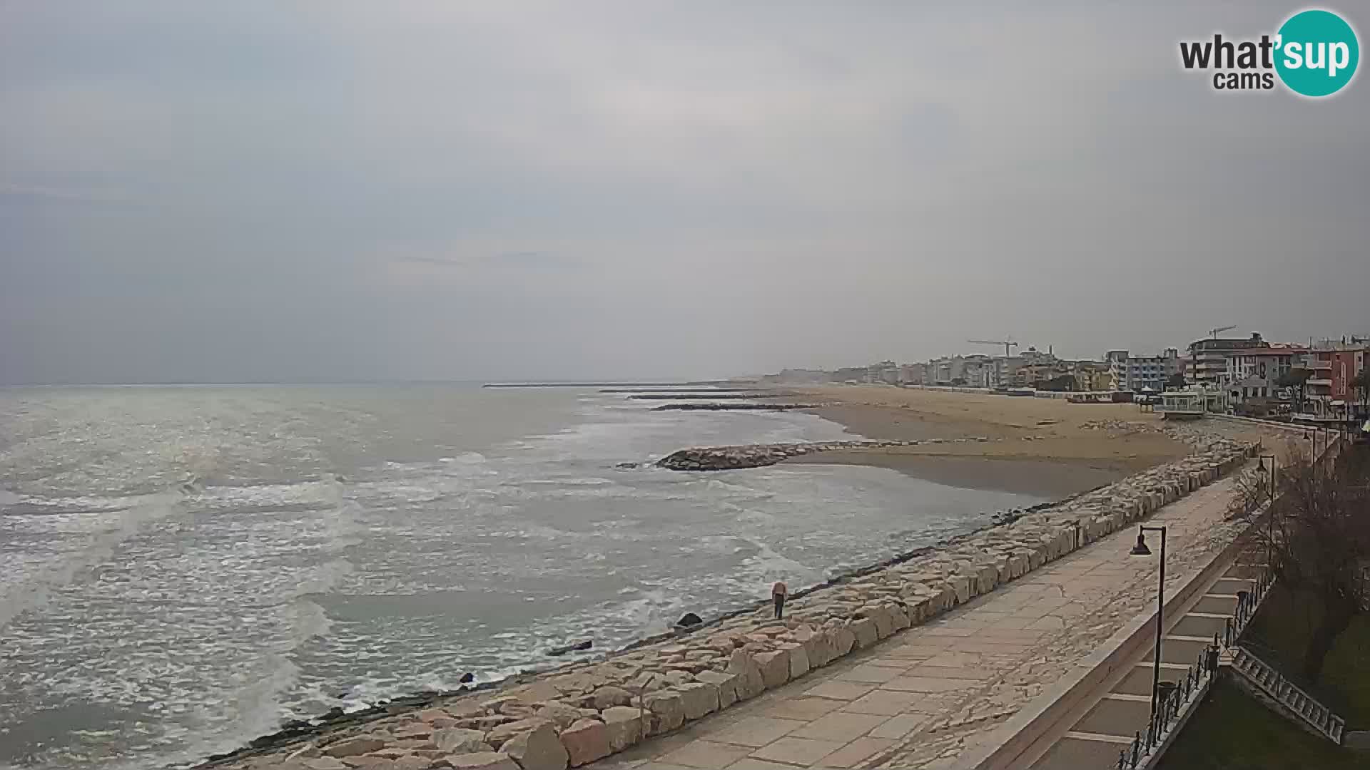 Webcam Caorle Ponente – Blick von Marinai di Caorle