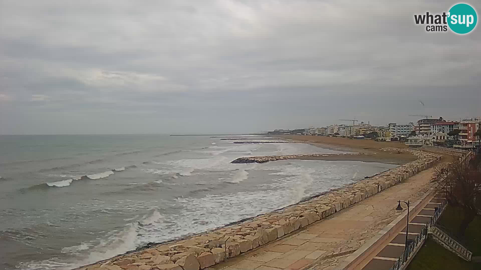 Webcam Caorle Ponente – Vue depuis les Marinai di Caorle