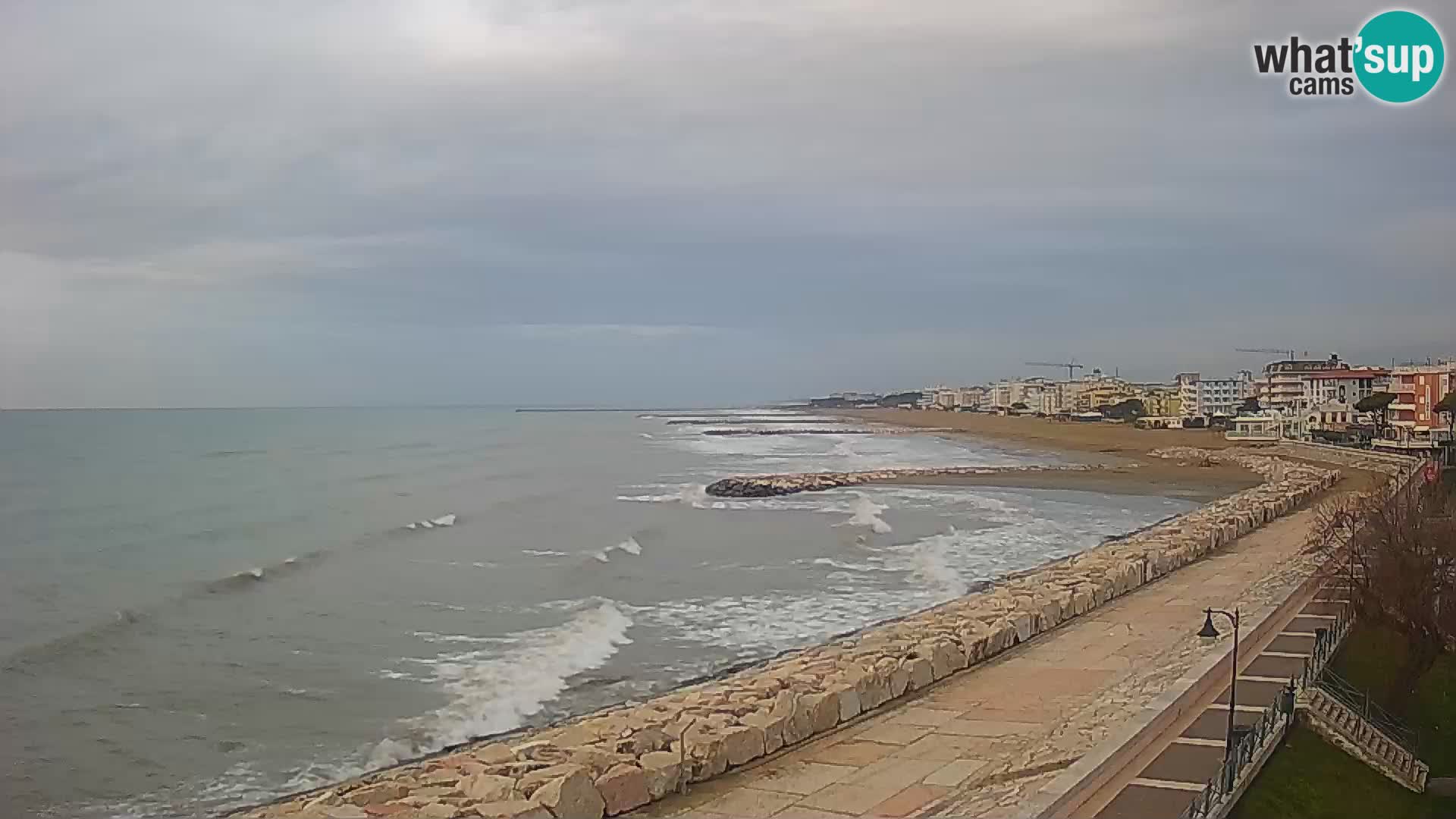 Webcam Caorle Ponente – Blick von Marinai di Caorle