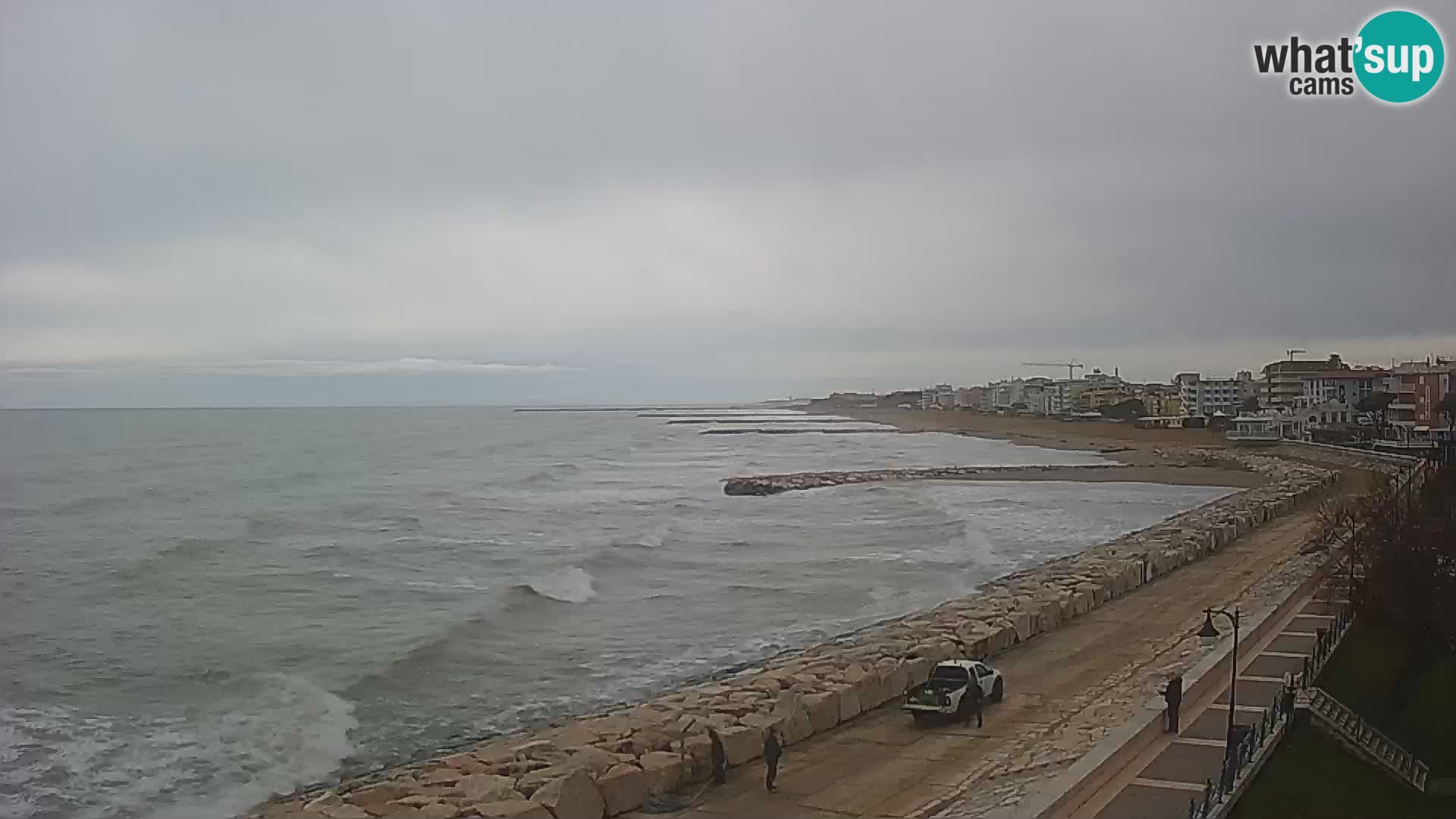 Webcam Caorle Ponente – Blick von Marinai di Caorle