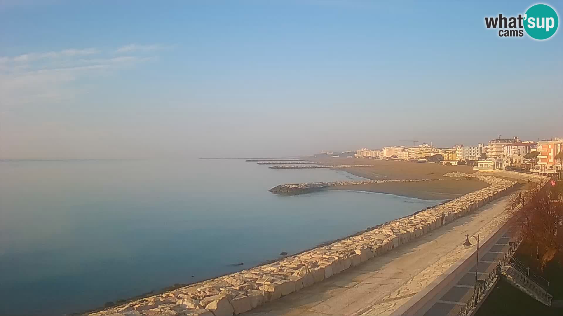 Webcam Caorle Ponente – Blick von Marinai di Caorle