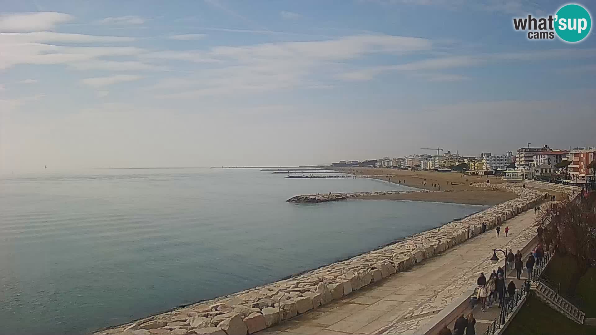 Webcam Caorle Ponente – Vue depuis les Marinai di Caorle