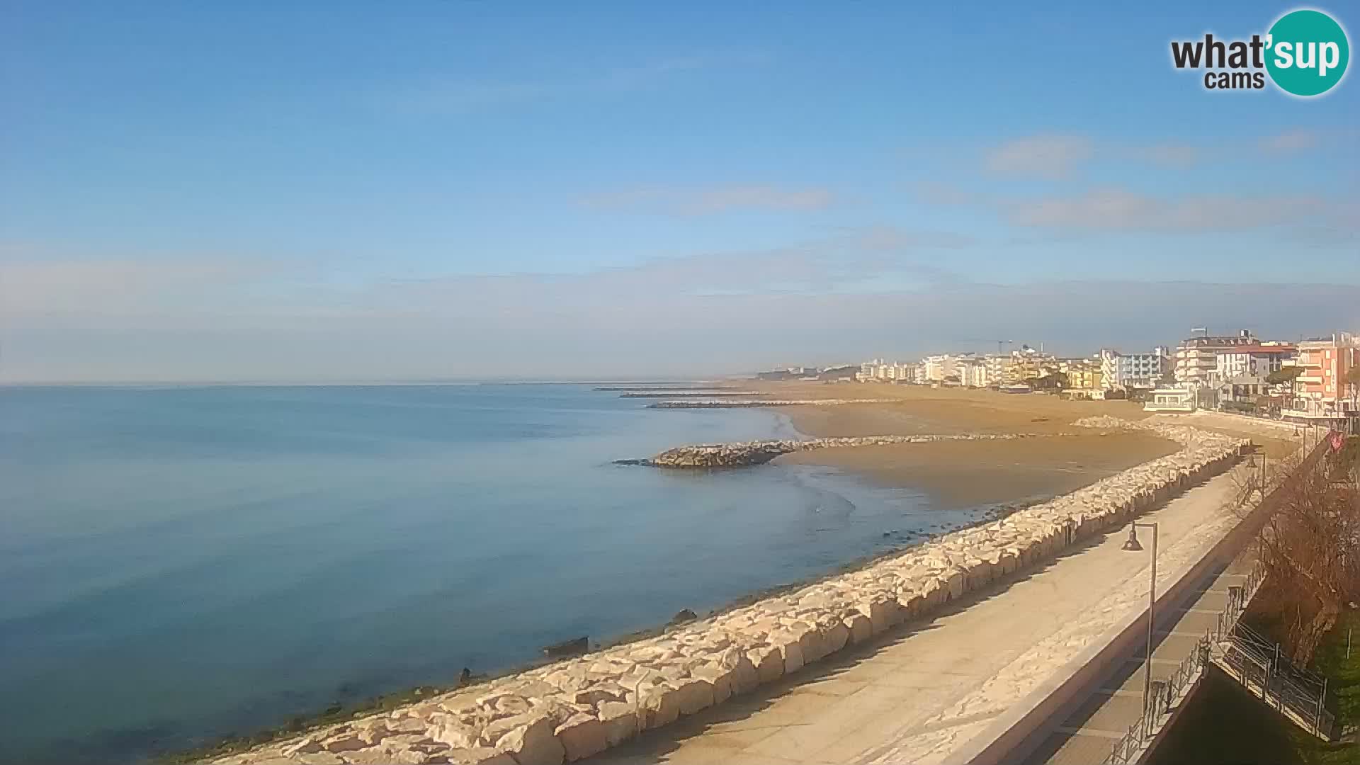 Webcam Caorle Ponente – Blick von Marinai di Caorle