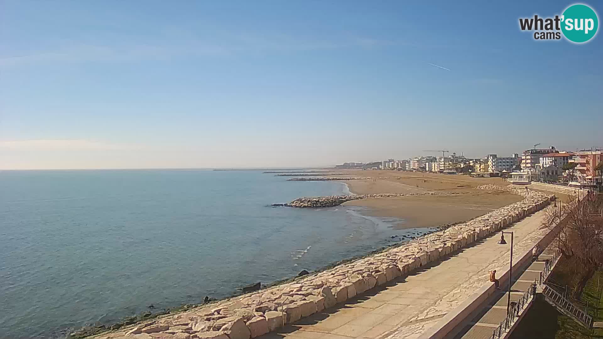 Webcam Caorle Ponente – Vue depuis les Marinai di Caorle