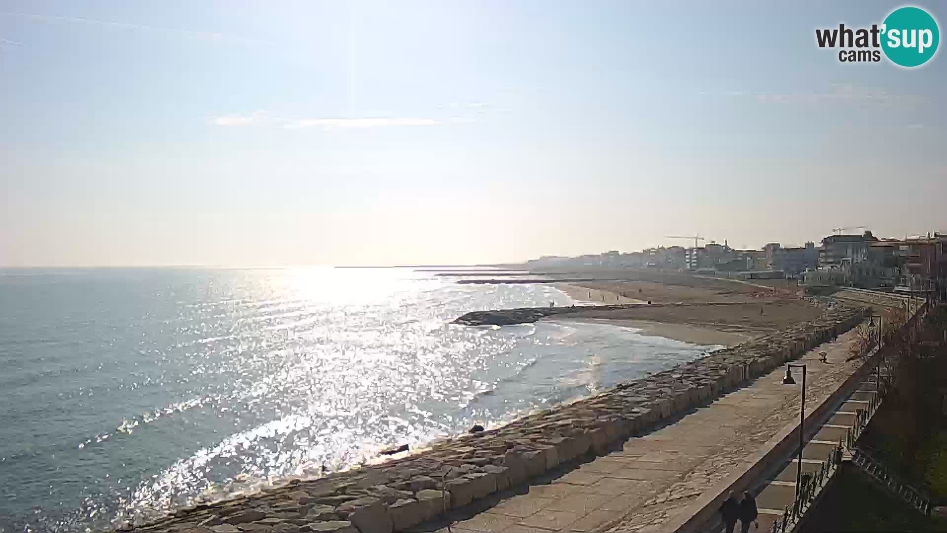 Webcam Caorle Ponente – Blick von Marinai di Caorle
