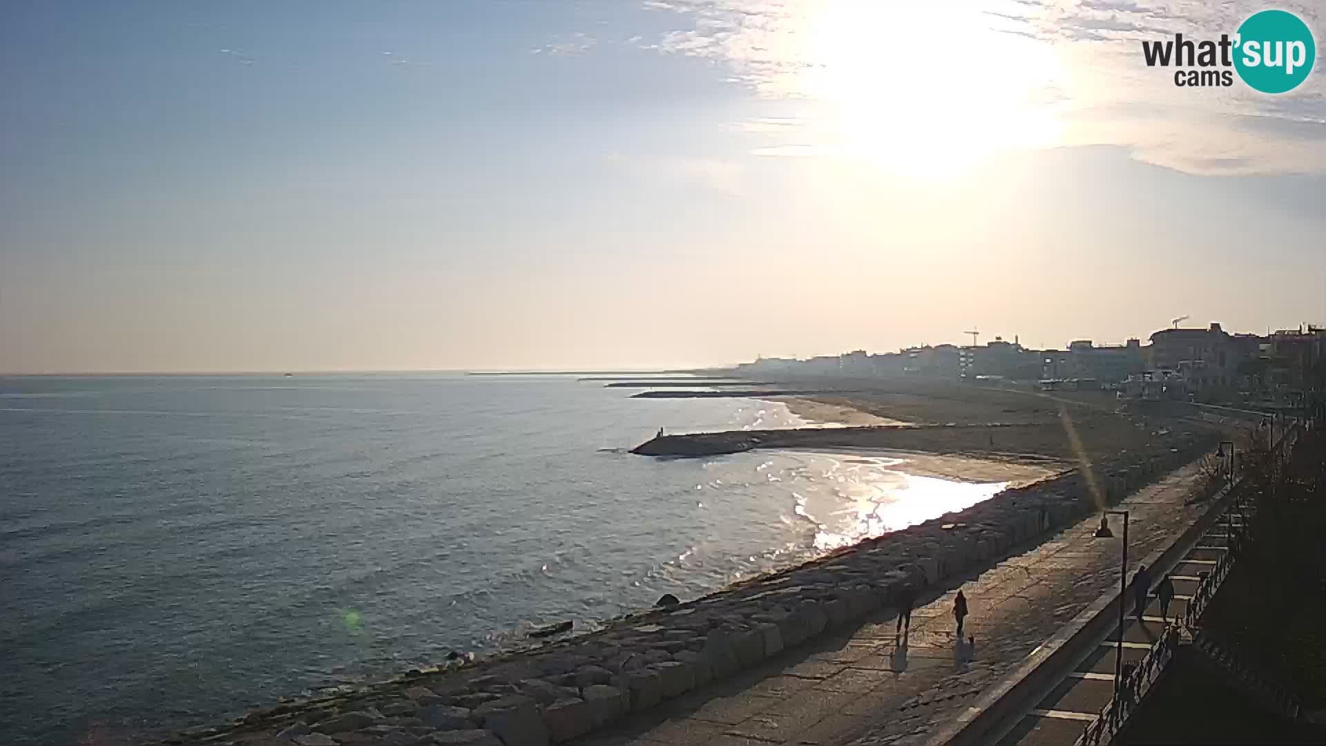 Webcam Caorle Ponente – Blick von Marinai di Caorle