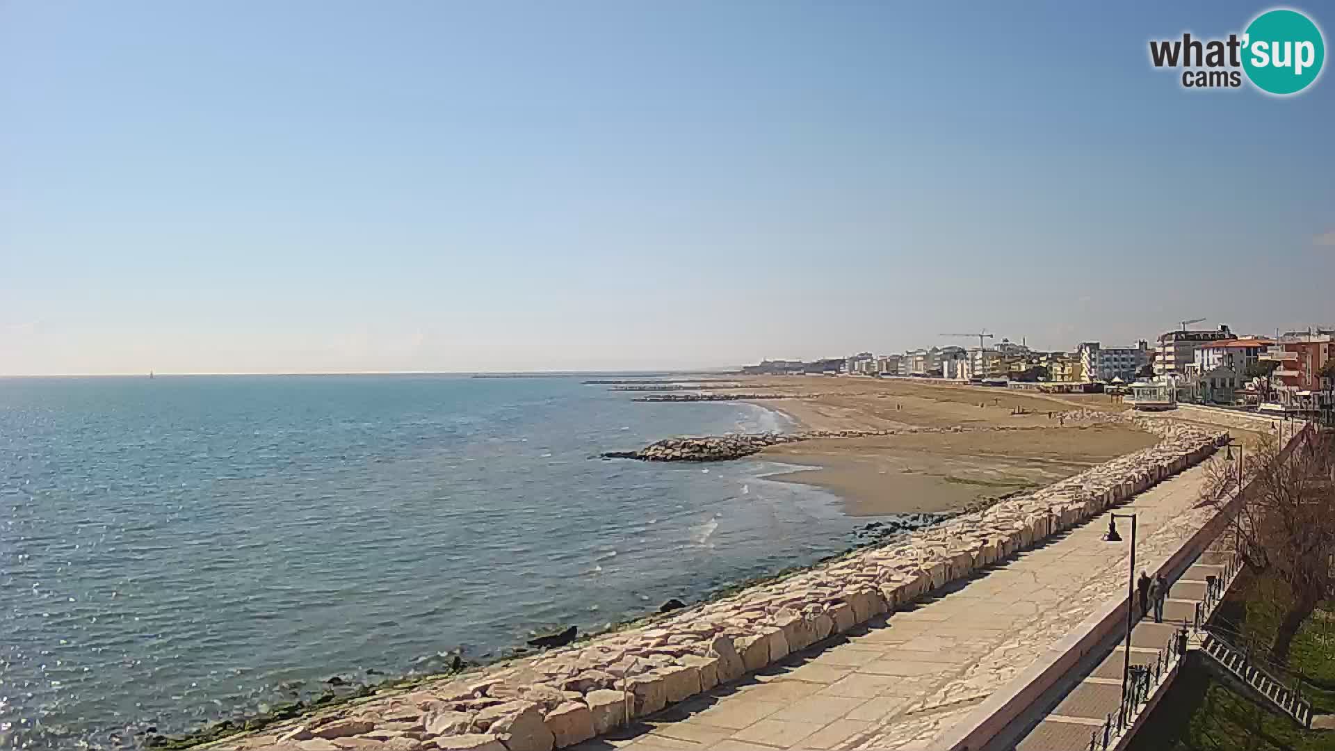 Webcam Caorle Ponente – Vue depuis les Marinai di Caorle