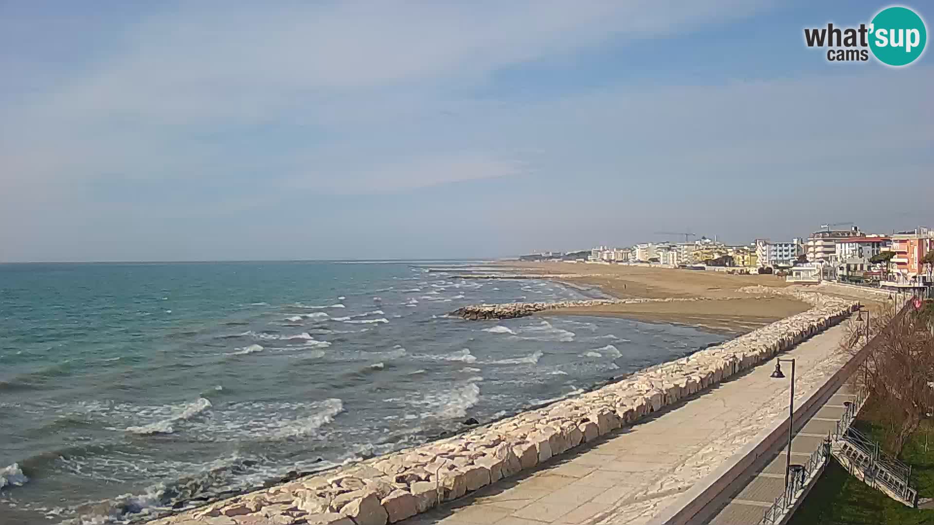 Webcam Caorle Ponente – Blick von Marinai di Caorle