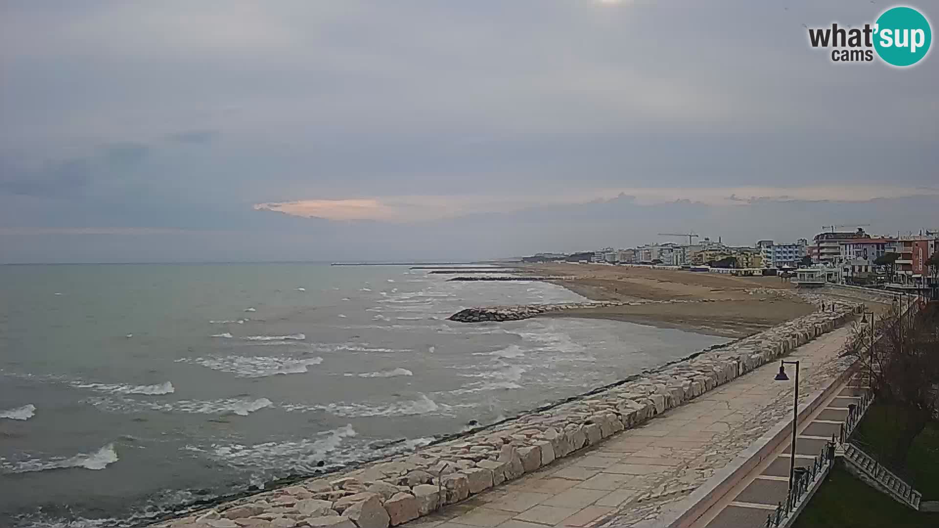 Webcam Caorle Ponente – Vue depuis les Marinai di Caorle